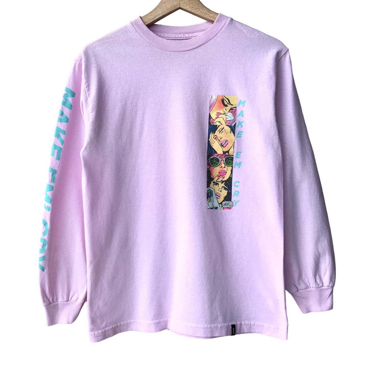 Huf HUF Los Angeles Make ‘Em Cry Longsleeve Tee Size US S / EU 44-46 / 1 - 1 Thumbnail