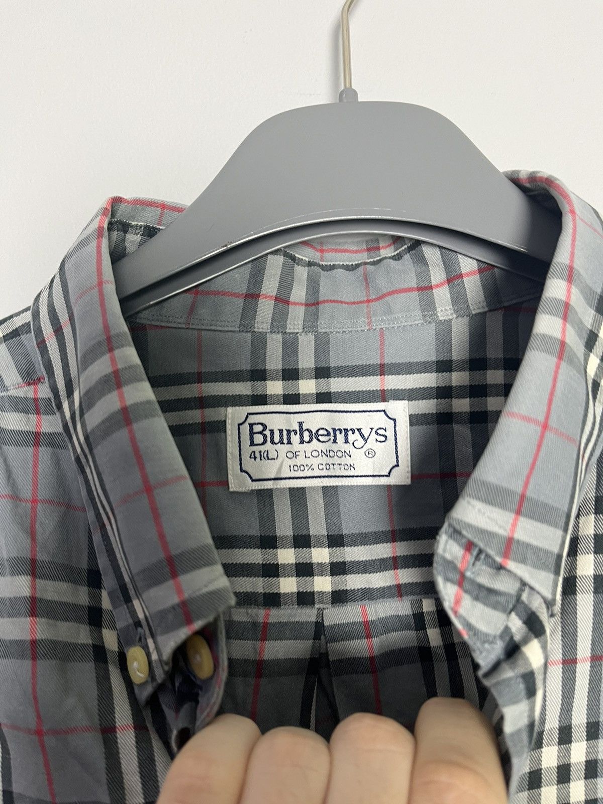 Burberry × Flannel × Vintage Vintage burberry shirt Size US L / EU 52-54 / 3 - 2 Thumbnail