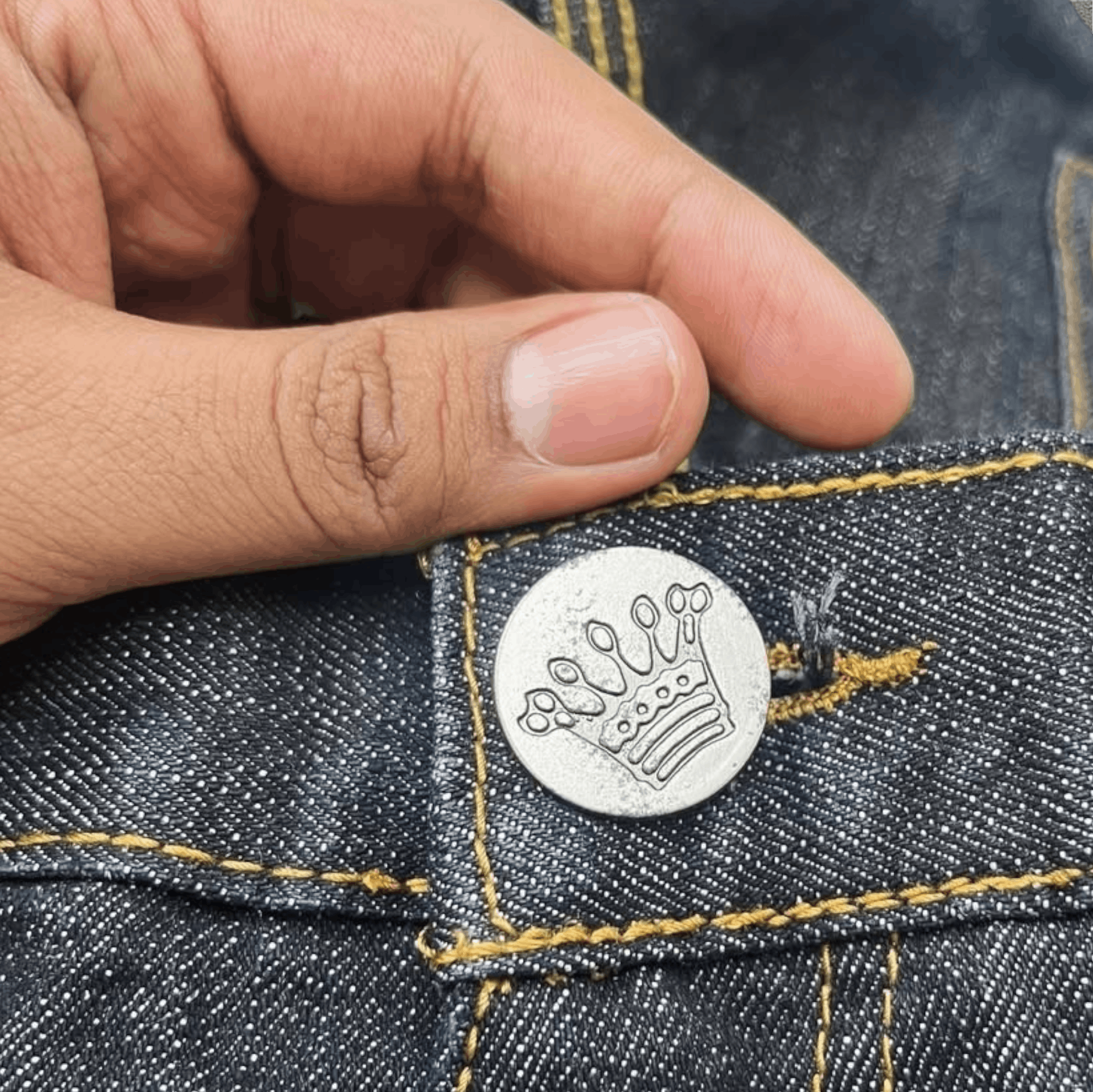 Ed Hardy VTG Christian Audigeri Tiger 🐅 Embroiderd Baggy Denim Pant Size US 38 / EU 54 - 8 Thumbnail