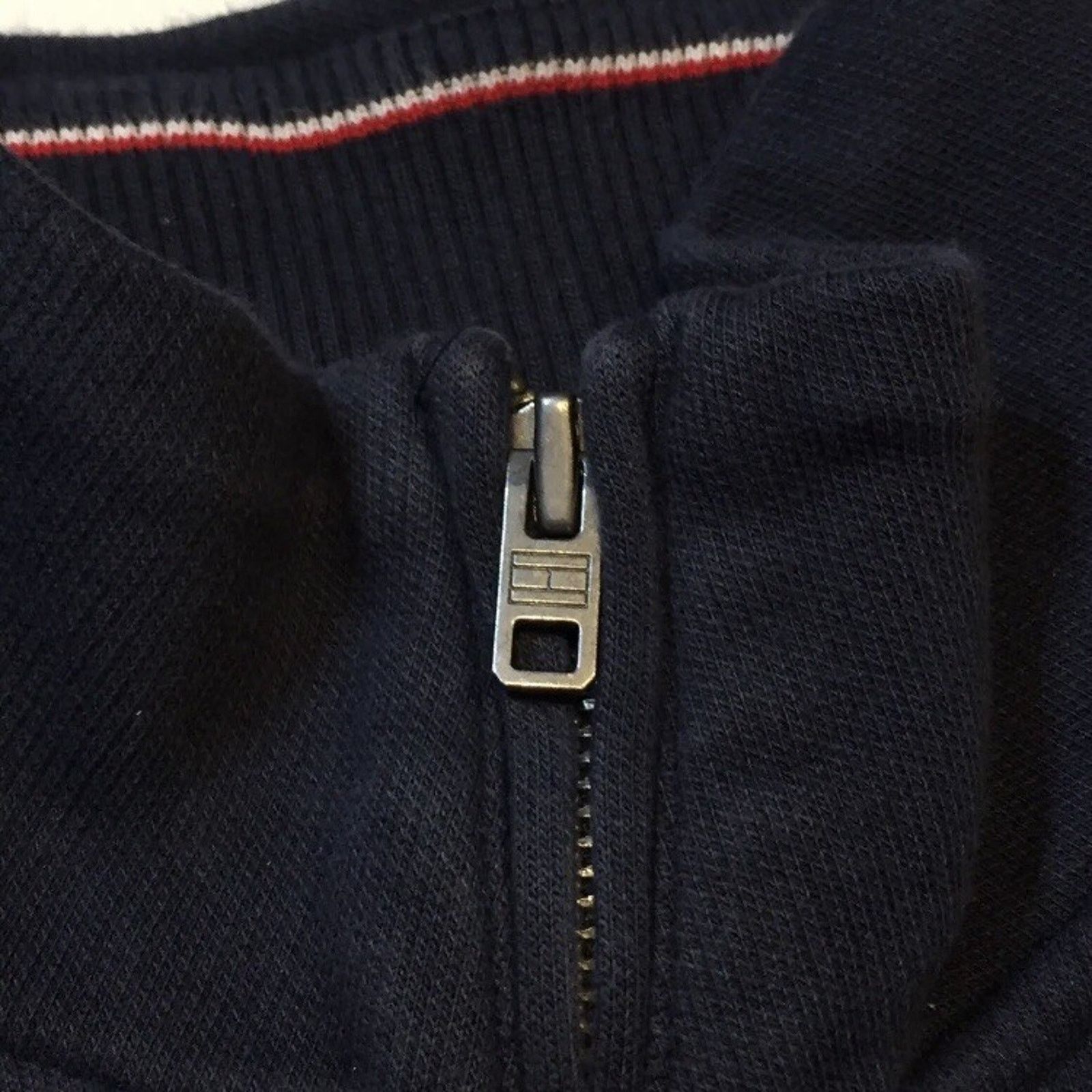 Tommy Hilfiger Tommy Hilfiger Jacket Vintage Dark Blue Navy 1/4 Zip Shirt Size US M / EU 48-50 / 2 - 4 Thumbnail