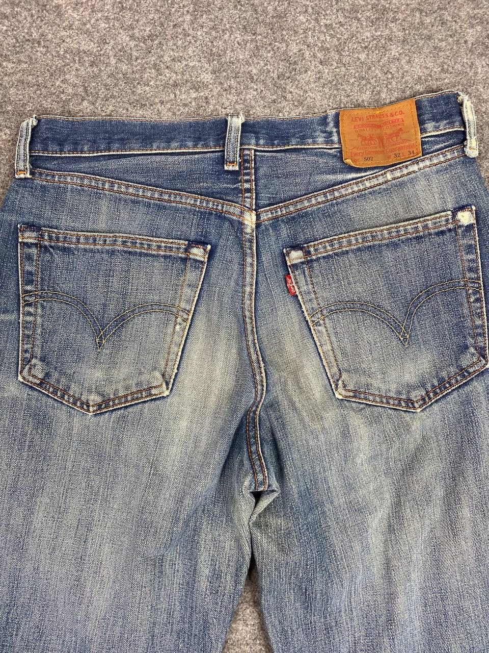 Levi's vintage levis 502 distressed denim nice design Size US 32 / EU 48 - 3 Thumbnail
