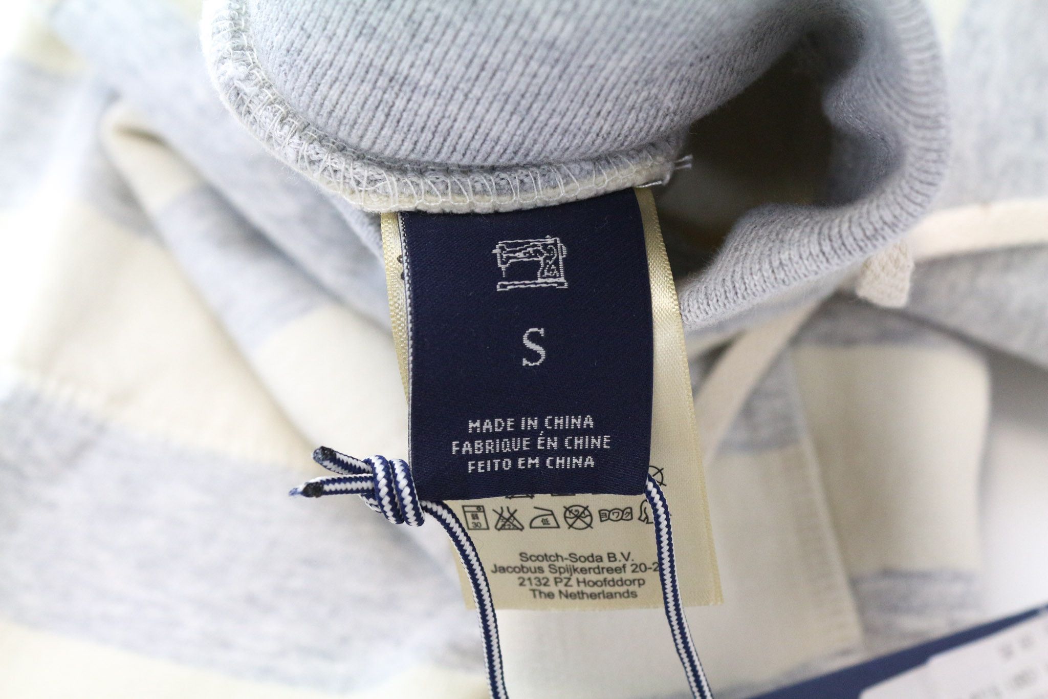 Scotch & Soda HOME ALONE S Grey Striped Cotton Joggers 75587 Size US 30 / EU 46 - 6 Thumbnail