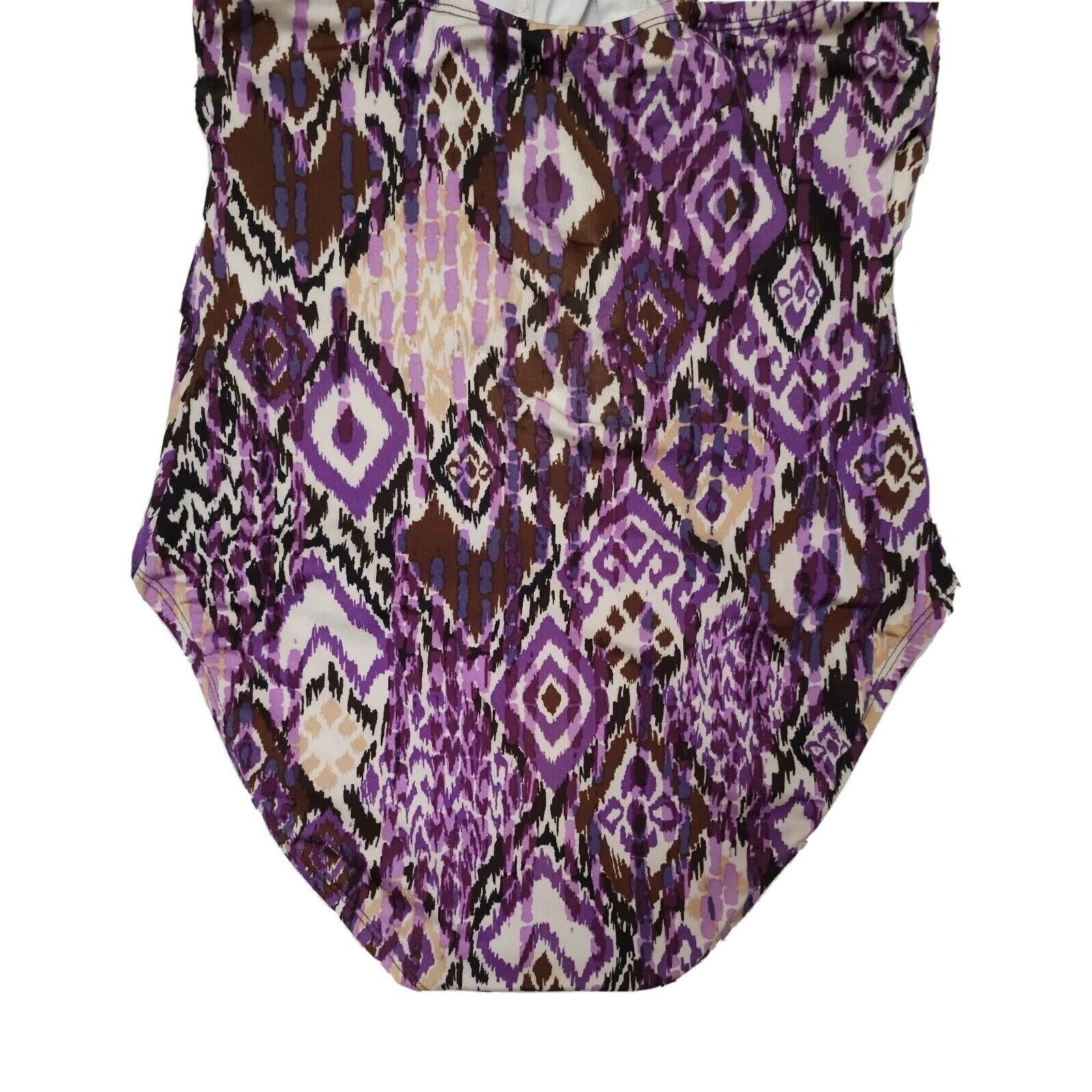 Speedo Speedo Swimwear Purple One Piece V Neck Lined Siz14 Size XL / US 12-14 / IT 48-50 - 4 Thumbnail