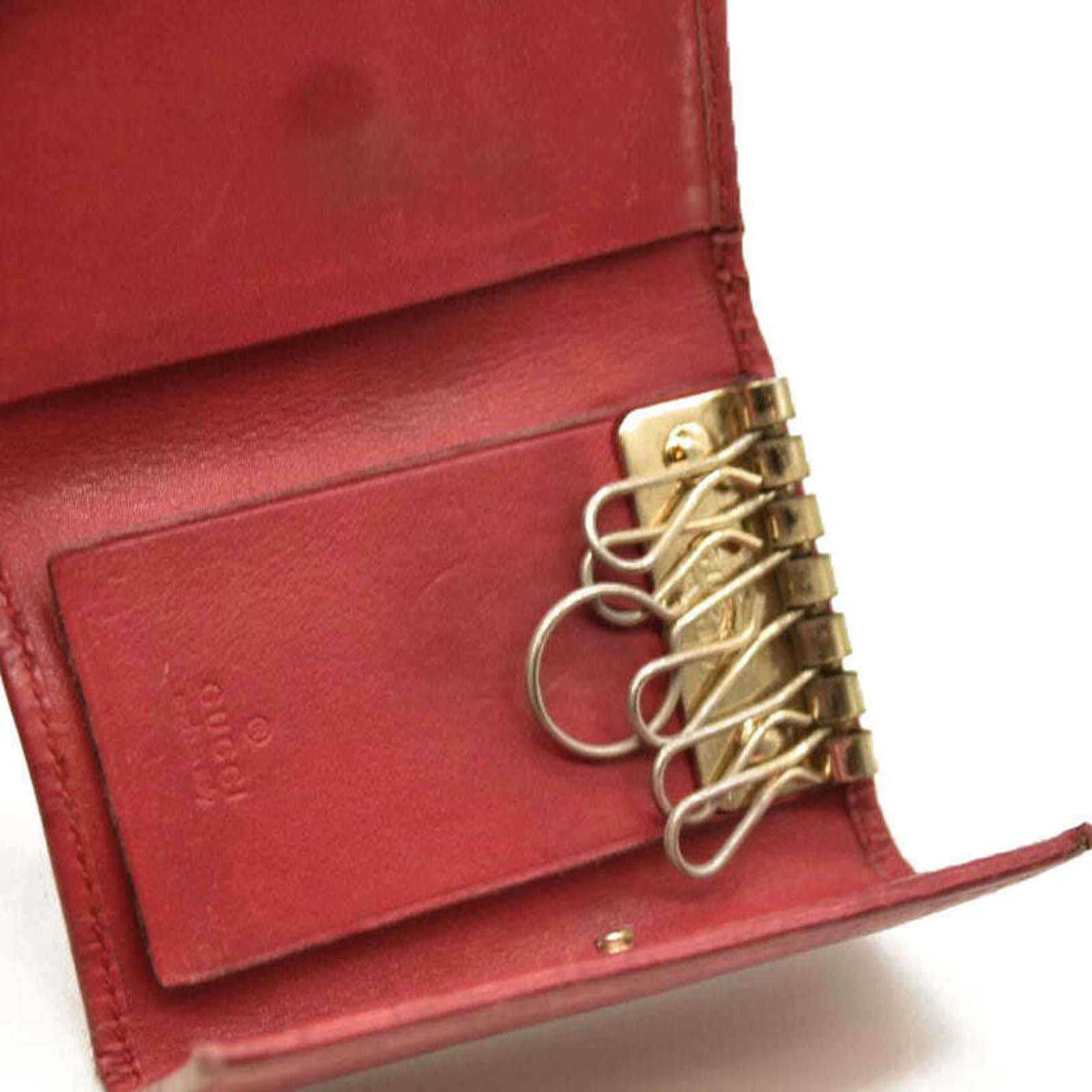 Gucci Gucci Guccissima 6 Key Holder Case Pink Size ONE SIZE - 12 Thumbnail