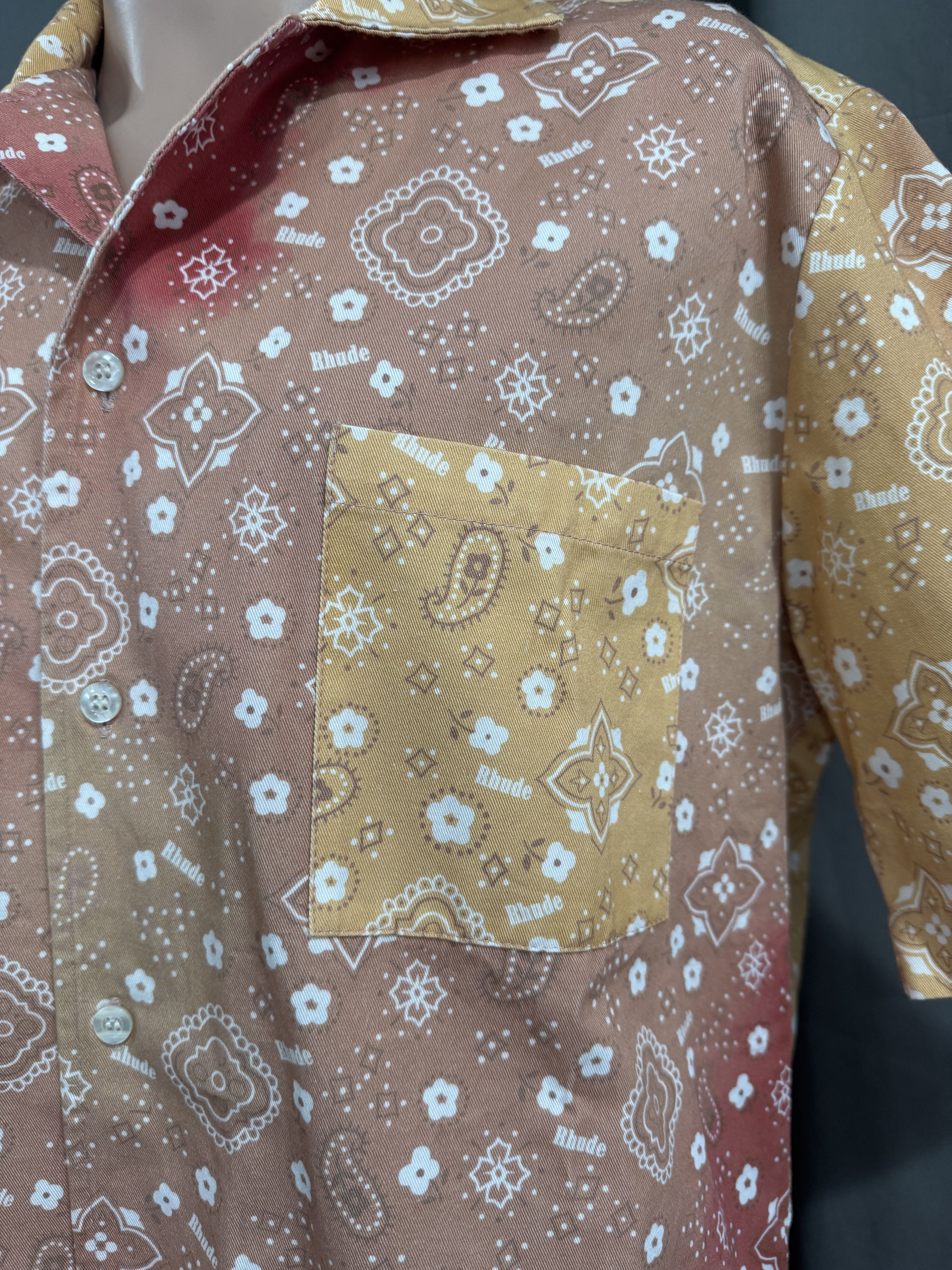 Rhude Rhude Bandana Paisley Button Up Shirt Size Small Size US S / EU 44-46 / 1 - 6 Thumbnail