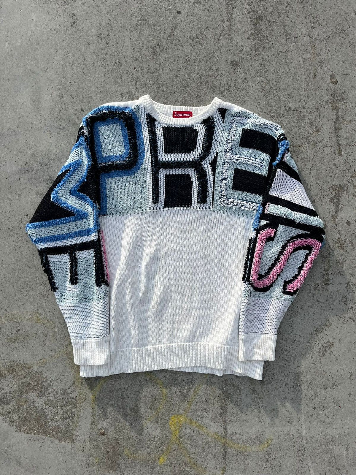 Supreme SS18 Supreme Tapestry Sweater | Grailed
