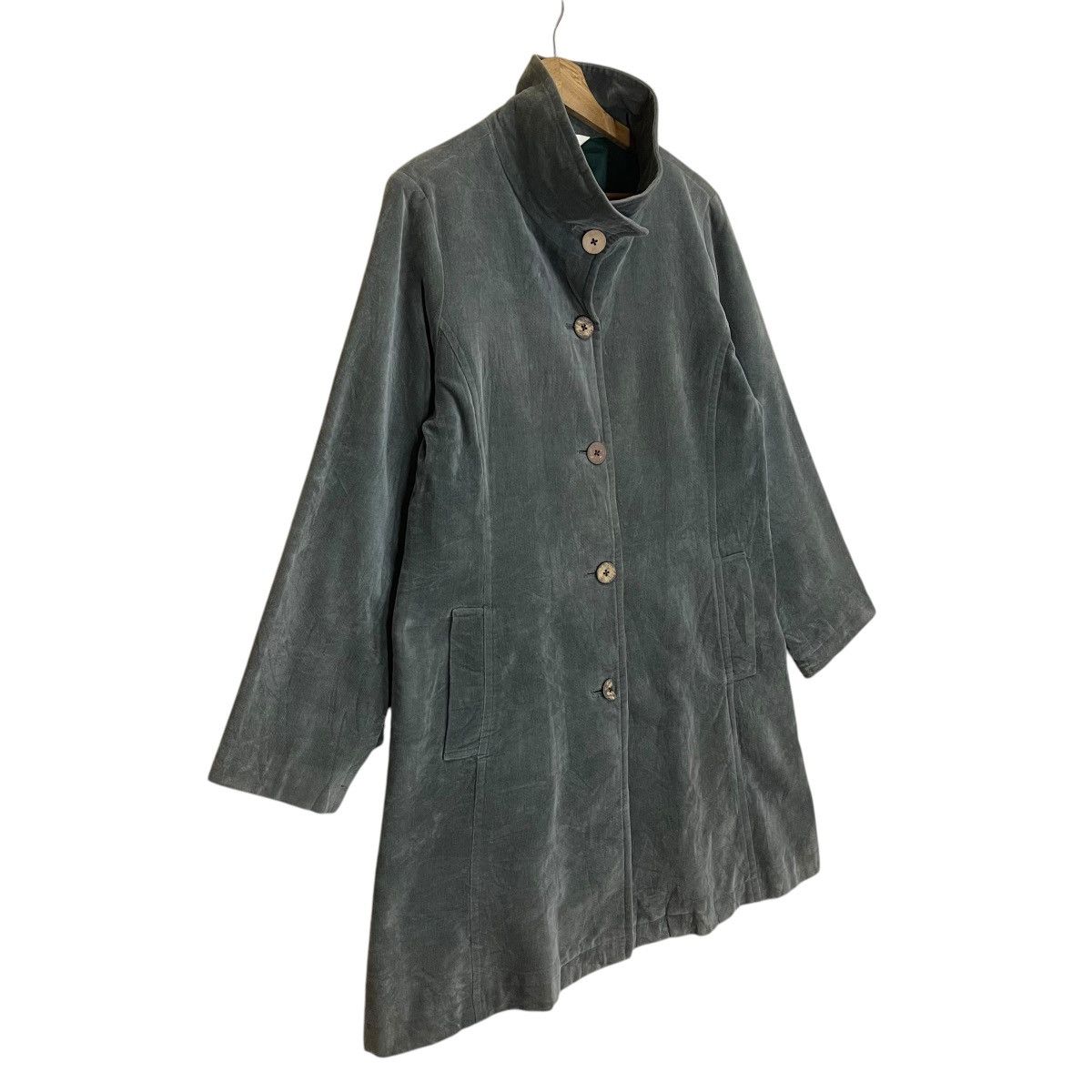 Issey Miyake Japanse Abuchi Inc Apple House Long Coat Jacket Size US M / EU 48-50 / 2 - 2 Thumbnail