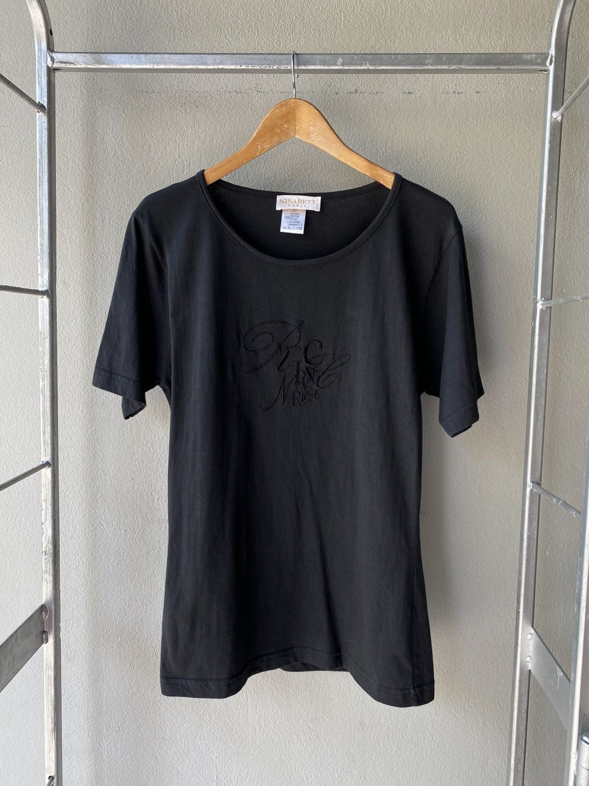 NINA RICCI Black Logo Tee