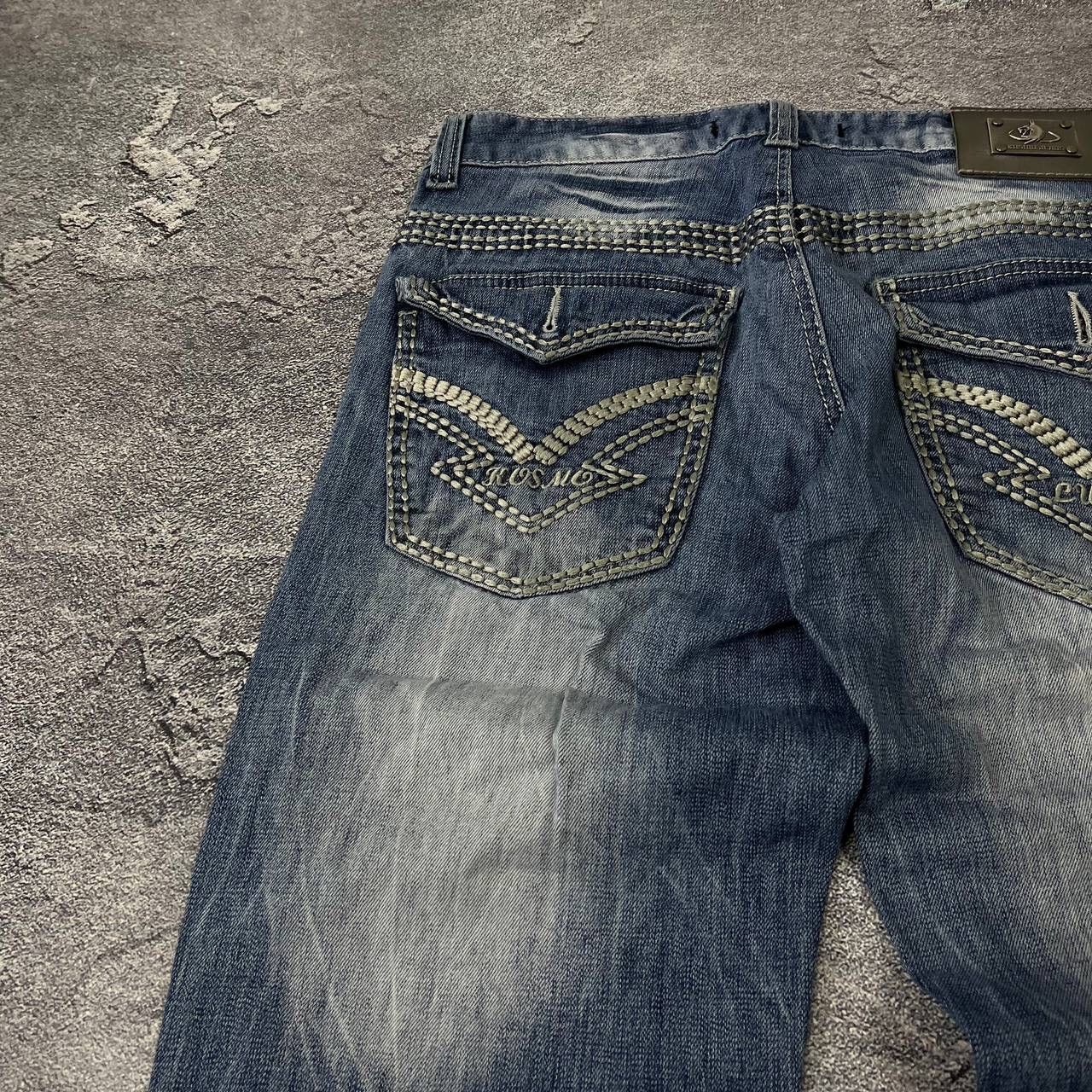 Vintage Y2K Kosmo Lupo Jeans Denim Washed Embroidered Logo Size US 32 / EU 48 - 19 Thumbnail