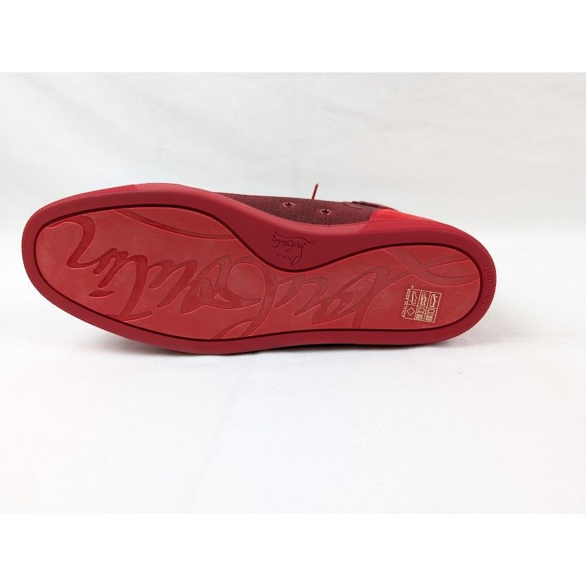 Christian Louboutin o1rshd1 Louis Orlato Flat Hi-Top Sneakers in Loubi Size US 12 / EU 45 - 7 Thumbnail