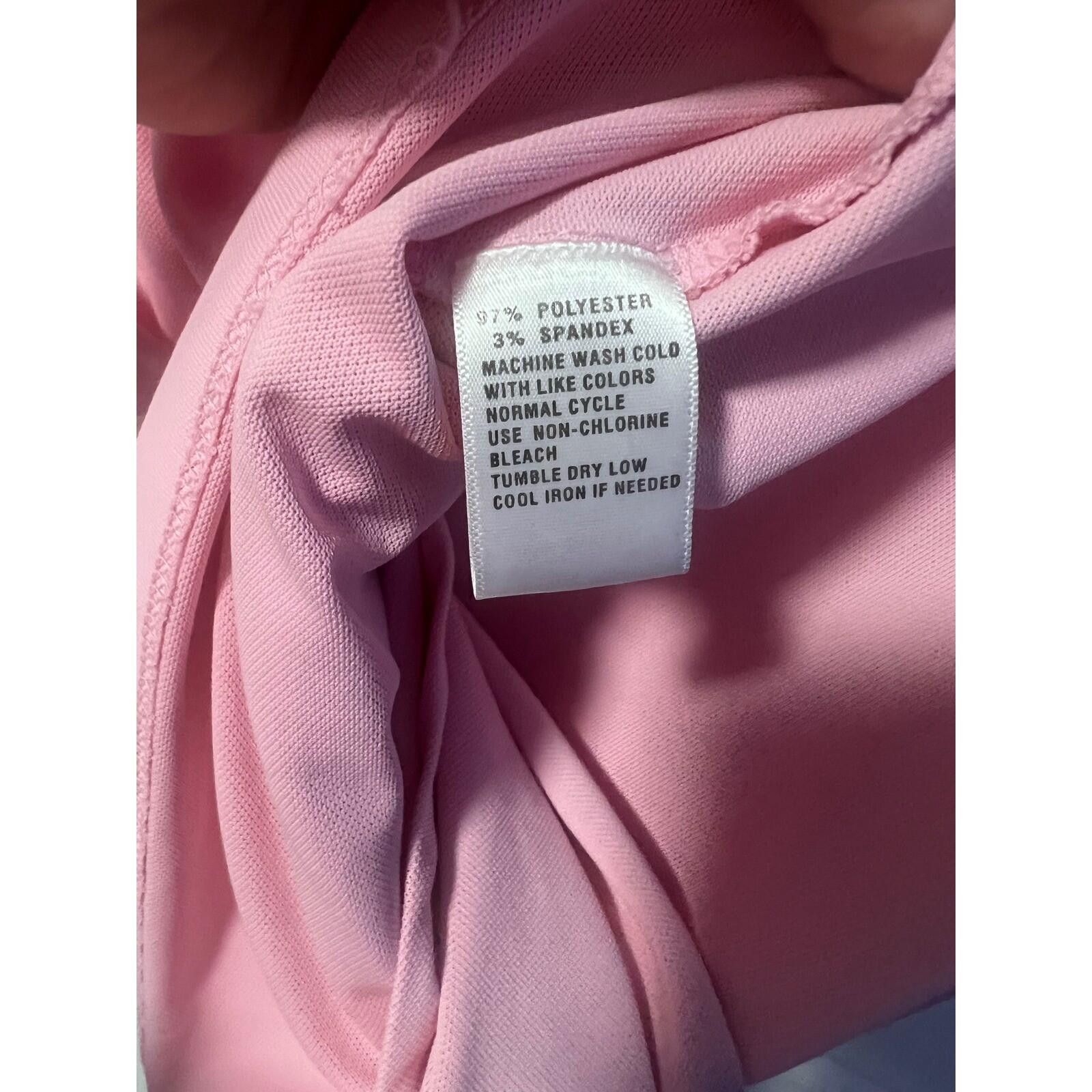 Greg Norman Greg Norman Polo Shirt Women XL Pink Play Dry Short Sleeve Size ONE SIZE - 6 Thumbnail