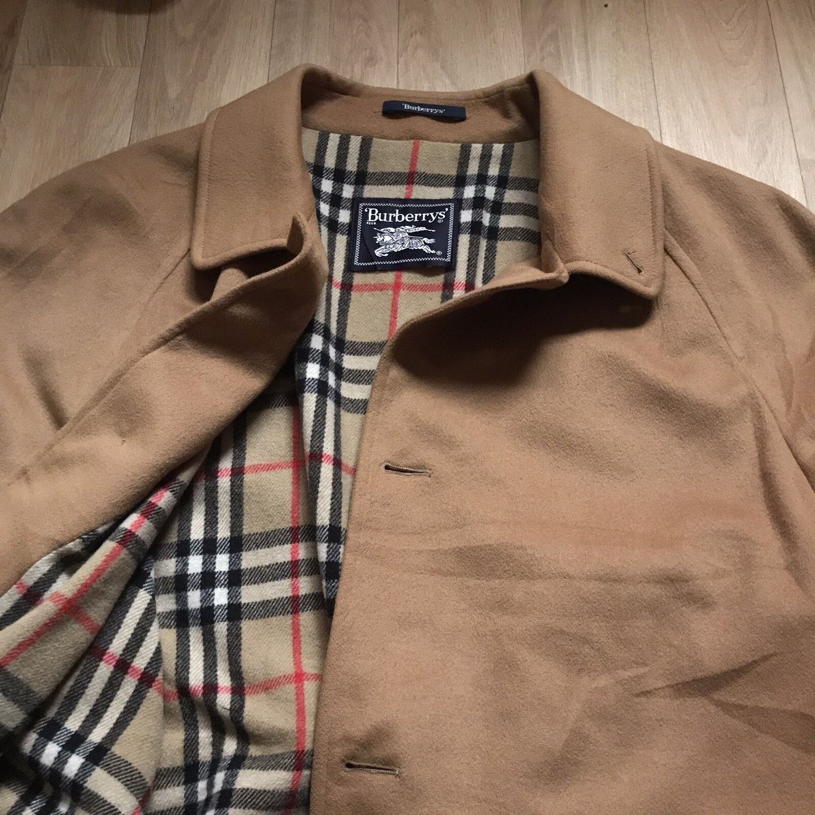 Burberry VINTAGE Burberry coat jacket nova check overcoat wool mens Size US L / EU 52-54 / 3 - 5 Thumbnail