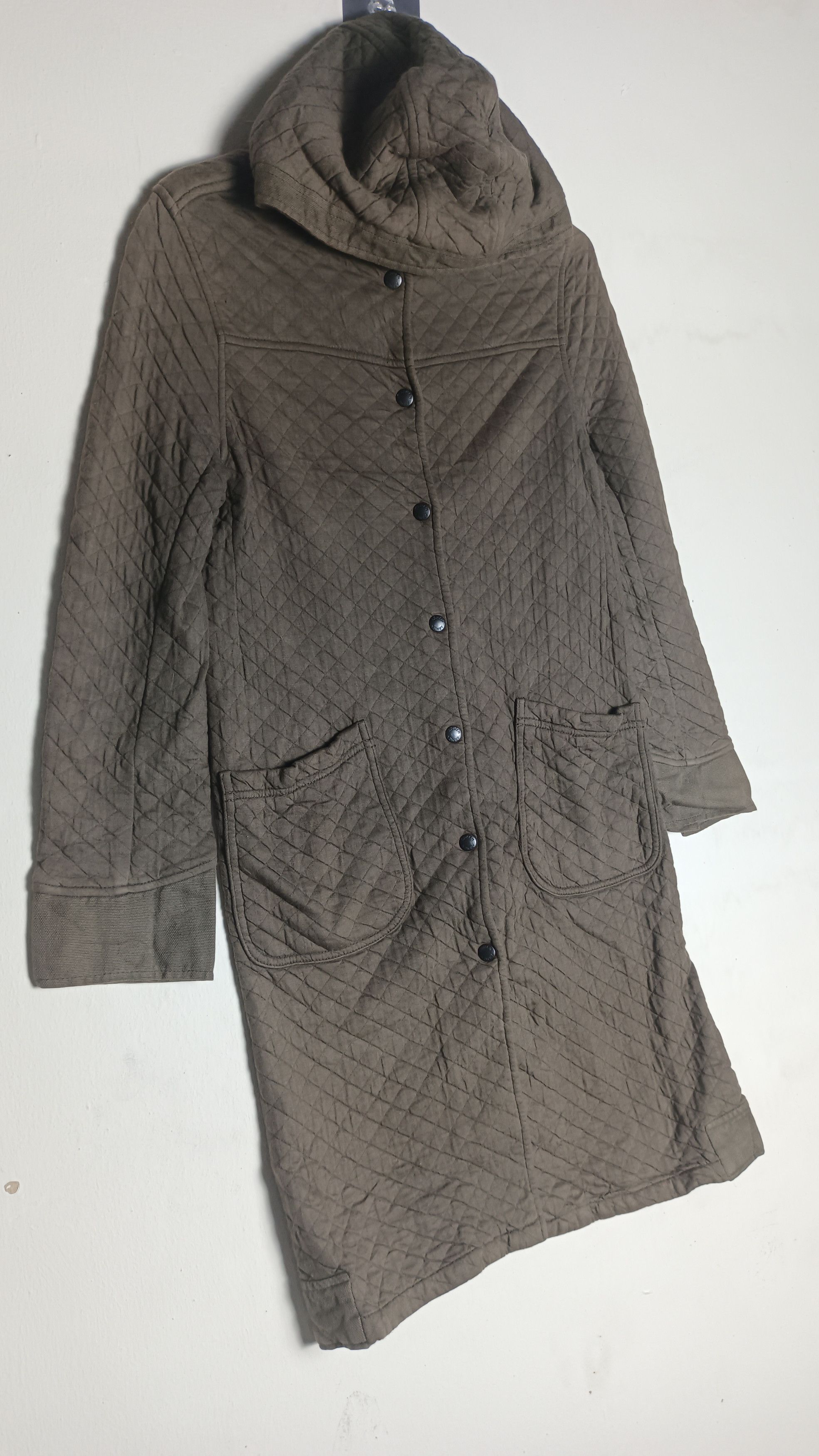 Designer Armen Women's Quilted French Hooded Coat Size S / US 4 / IT 40 - 8 Thumbnail