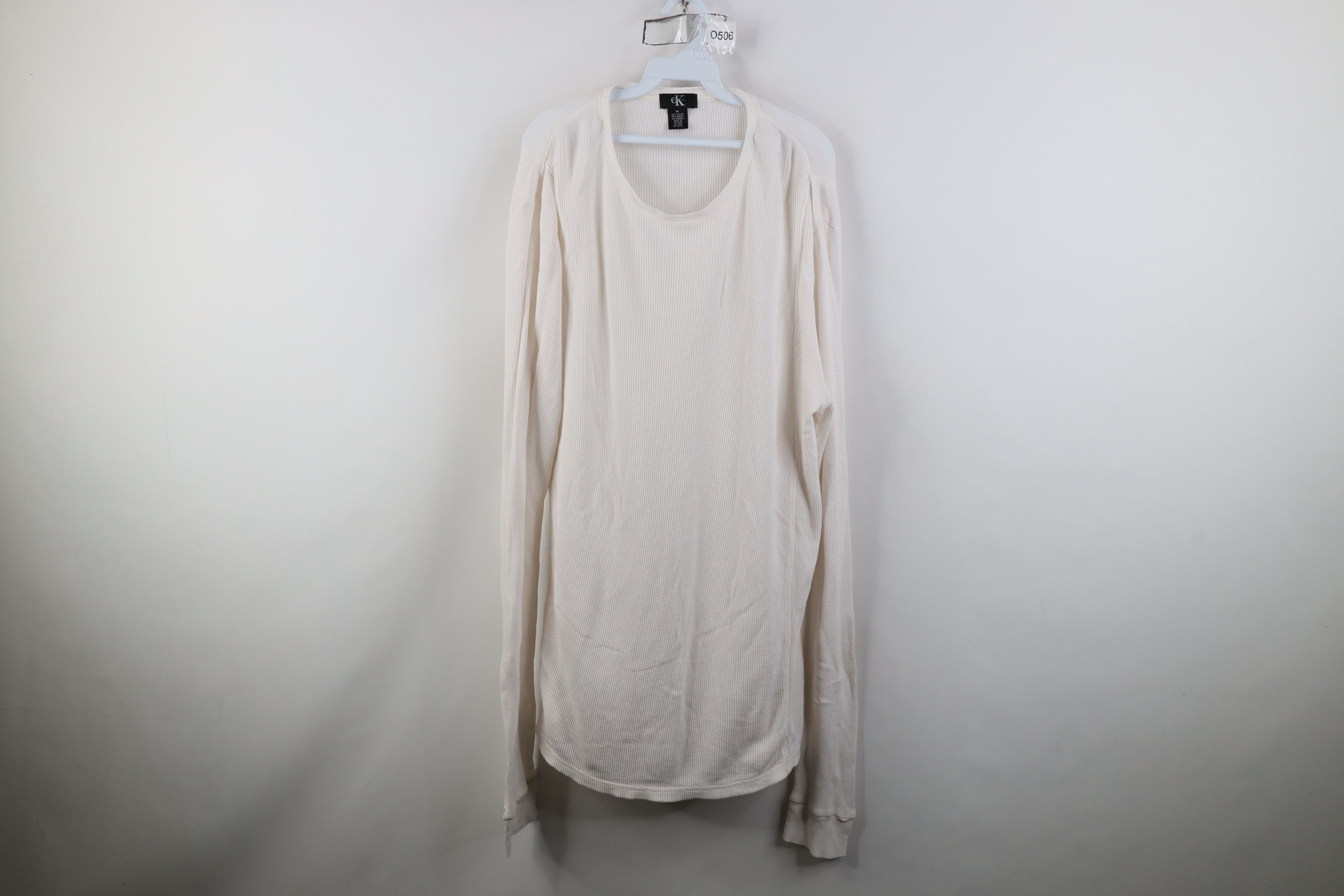 Calvin Klein Vintage 90s Calvin Klein Oversized Thermal Waffle T-Shirt Size US M / EU 48-50 / 2 - 1 Thumbnail
