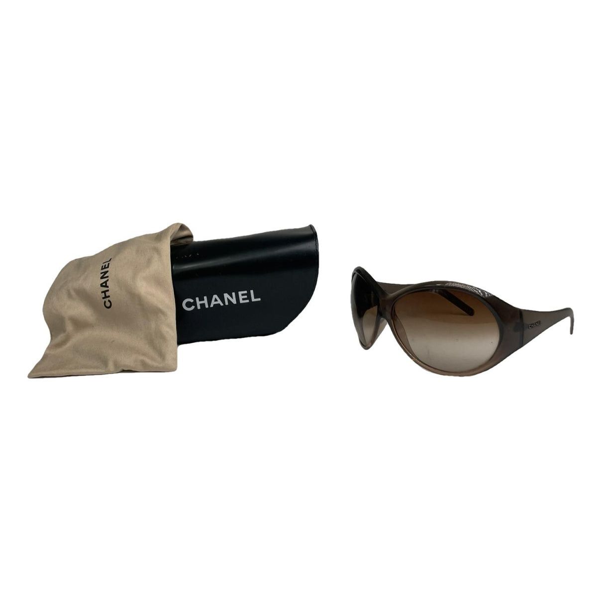 Chanel Brown Plastic Sunglasses Size ONE SIZE - 1 Thumbnail