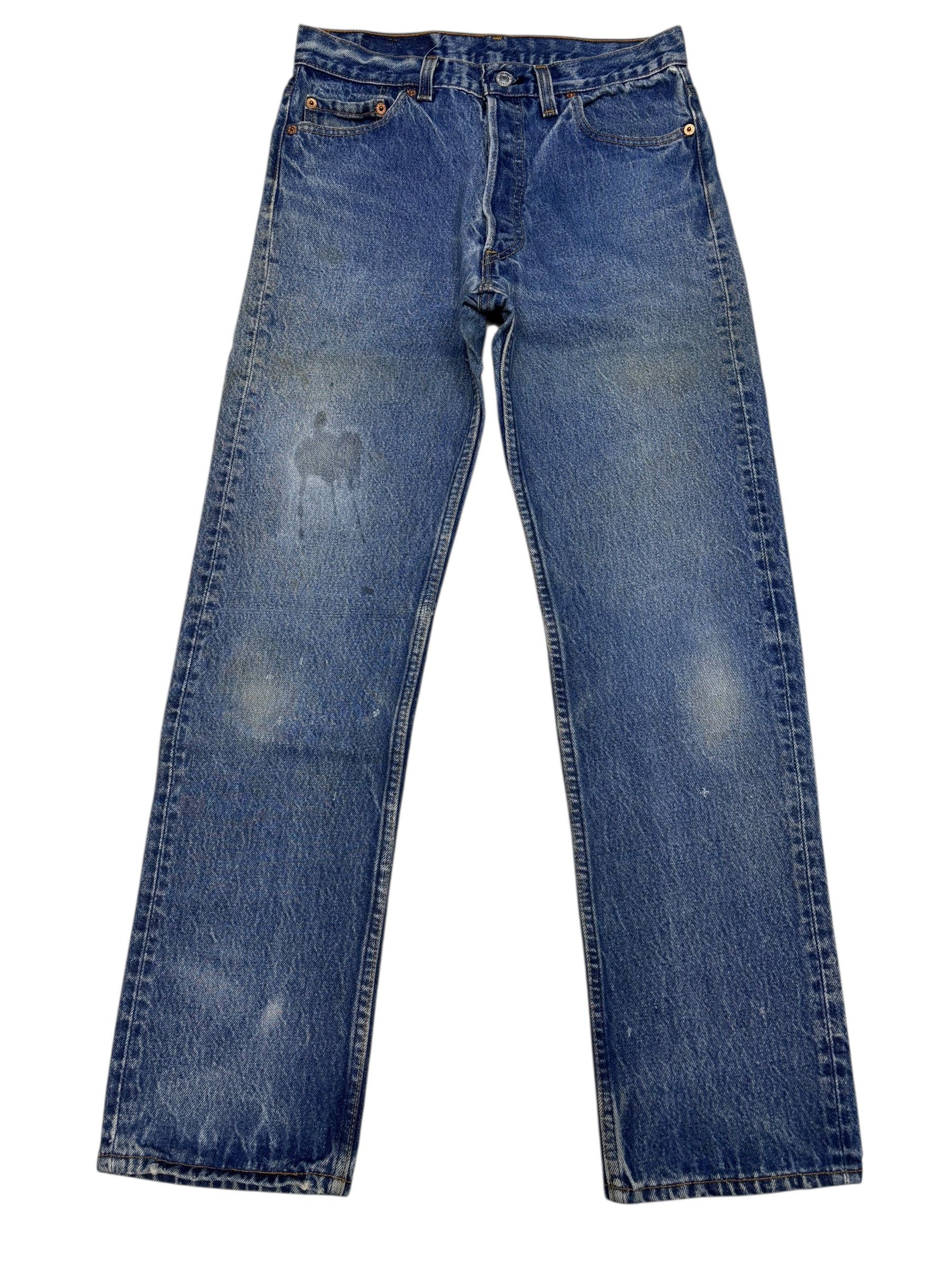 Levi's 💥VINTAGE LEVIS 501xx MADE IN USA DISTRESS DENIM JEANS Size US 29 - 1 Thumbnail