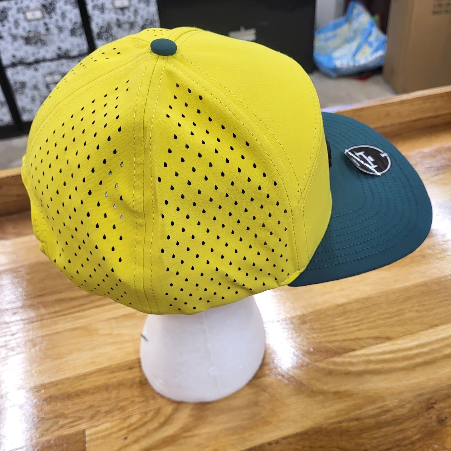 Osprey Zapped 5 Panel Cap Snapback Tour Inturn Osprey Yellow Green Thermal One Size Men's Hat Size ONE SIZE - 2 Thumbnail