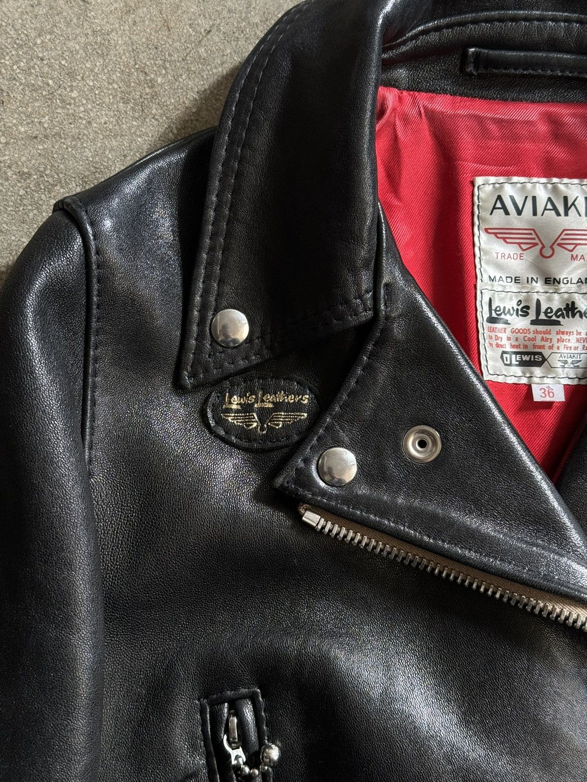 Lewis Leathers Lewis Leathers Rider Jacket Classic Motorcycle Leather 36 Size US XS / EU 42 / 0 - 3 Thumbnail