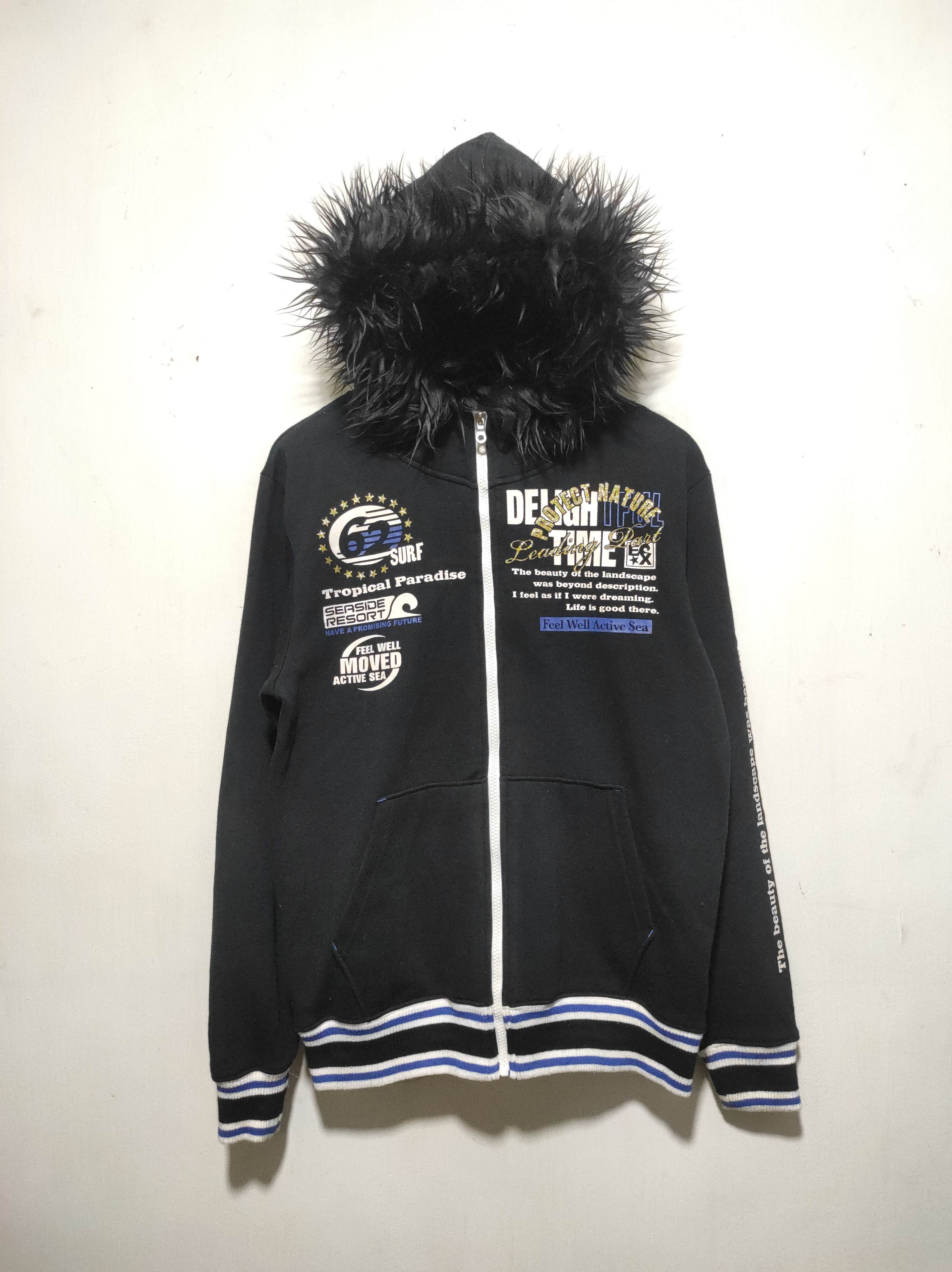 14th Addiction Excuse Tropical Paradise Zip Fur Hoodie i6w9 LBG style Size US L / EU 52-54 / 3 - 3 Thumbnail