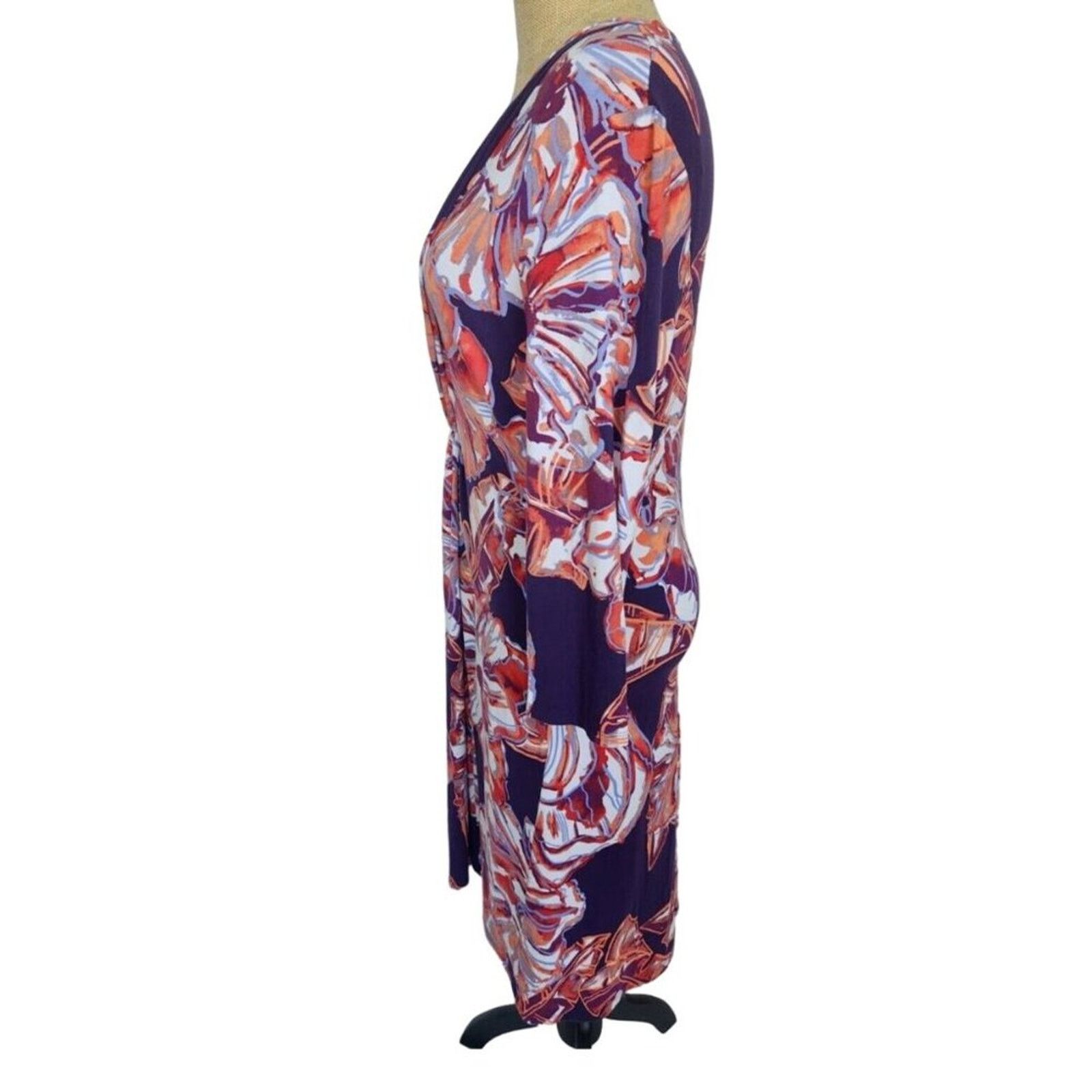 Tommy Bahama Tommy Bahama Dress V Neck Twist Front Brush Stroke Passion Size M / US 6-8 / IT 42-44 - 2 Thumbnail
