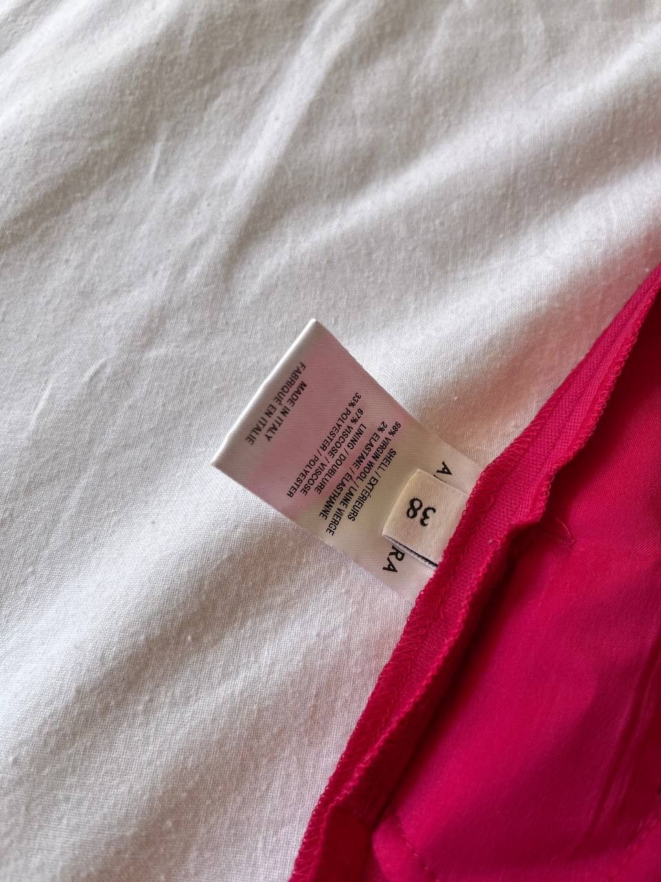 Altuzarra Altuzarra raspberry pink virgin wool dress pants W30/L26 Size 30" / US 8 / IT 44 - 8 Thumbnail