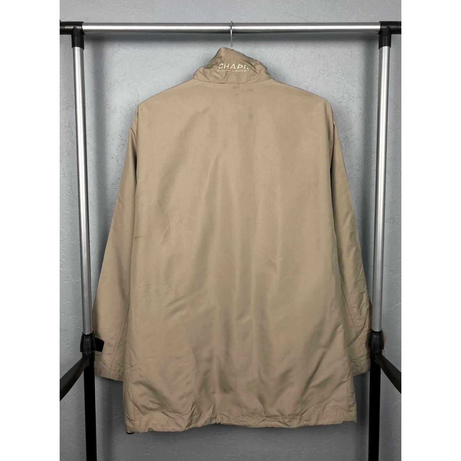 Ralph Lauren VINTAGE Chaps Ralph Lauren Mens Jacket Windbreaker Nylon Oversized M Beige 90s Theme Mens Size US M / EU 48-50 / 2 - 7 Thumbnail