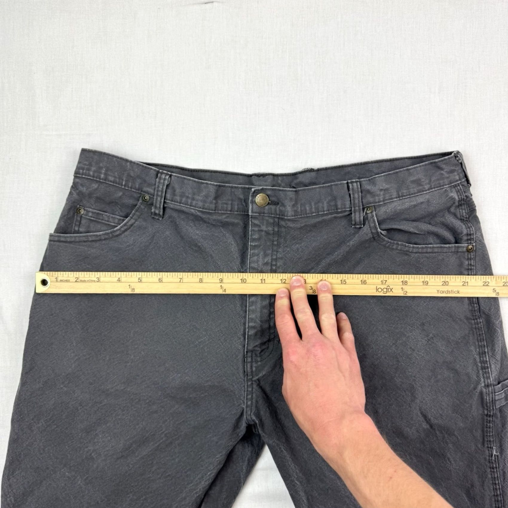 Dickies VINTAGE Dickies Carpenter Pants Adult 38x30 Workwear Canvas Gray Cotton Straight Mens Size US 38 / EU 54 - 7 Thumbnail