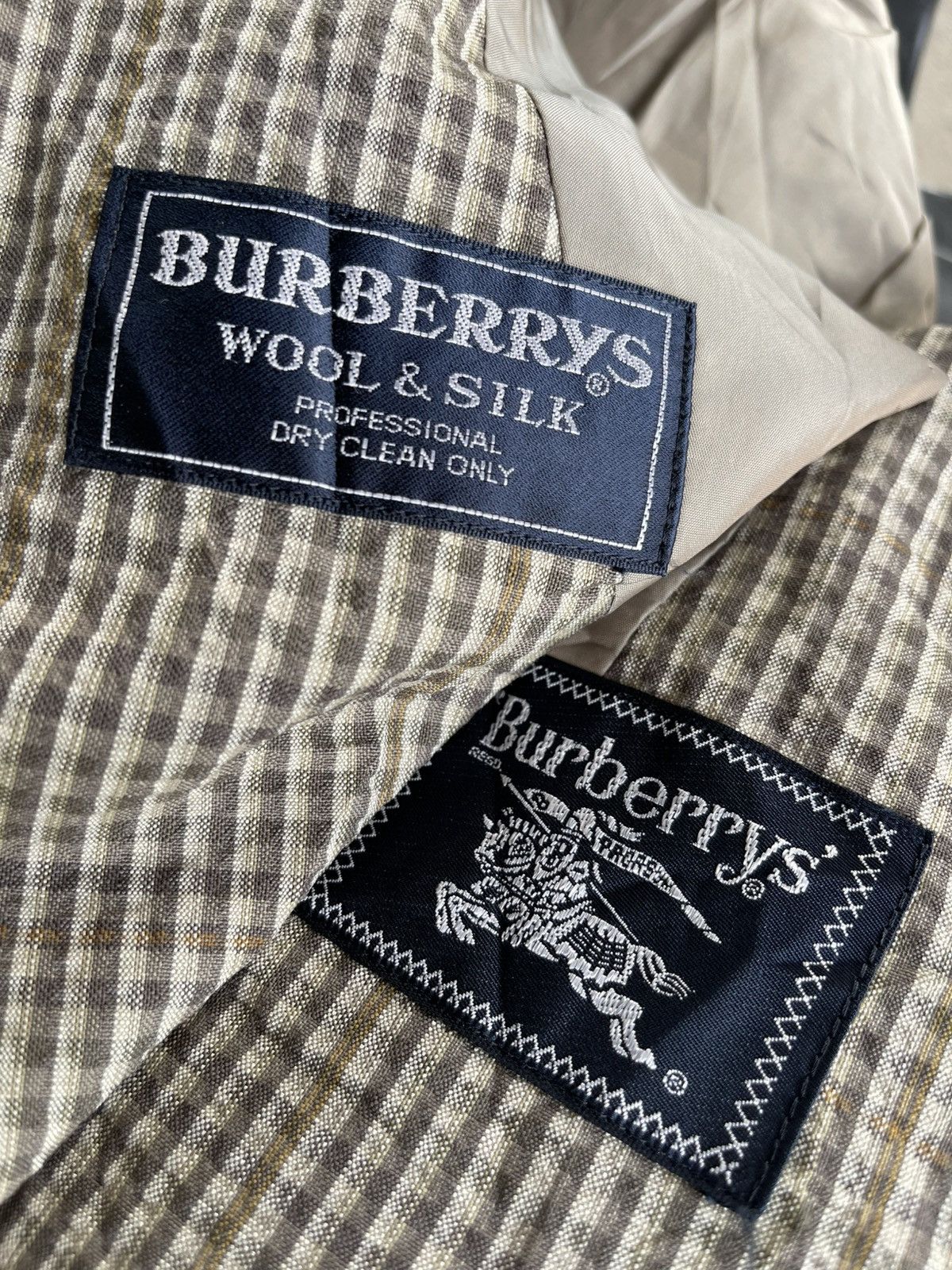 Burberry × Vintage 🔥Vintage Burberrys Men's Classic Plaid Blazer Jacket Size US M / EU 48-50 / 2 - 11 Thumbnail