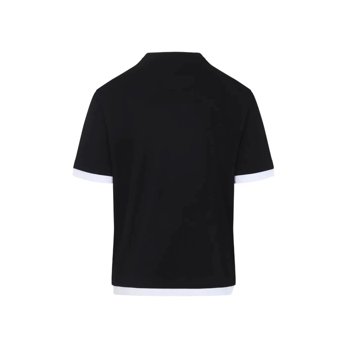 Prada PRADA Black/White Cotton T-shirt New & Authentic Size US XL / EU 56 / 4 - 2 Thumbnail