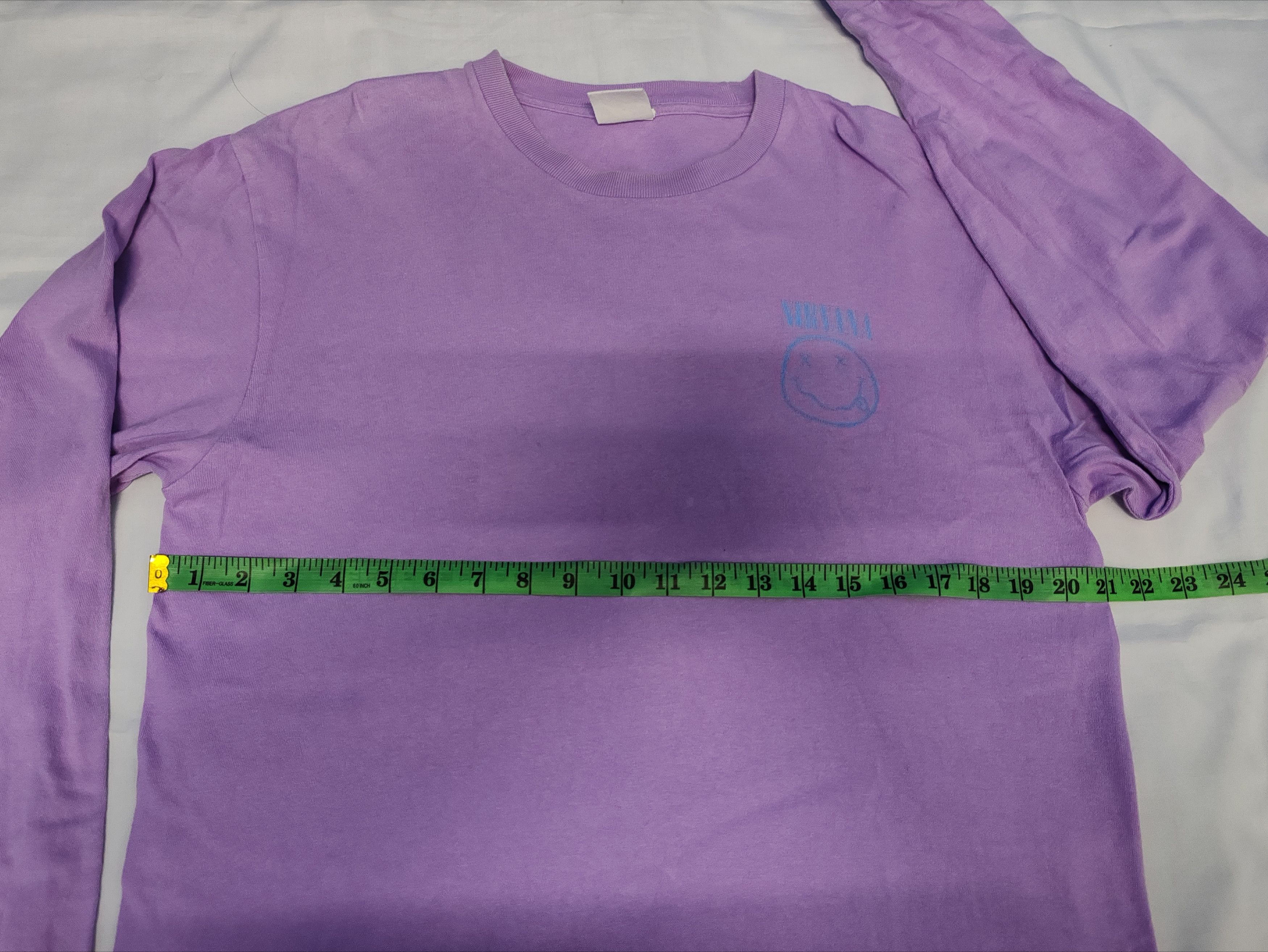 Nirvana Kurt Cobain Smile Long Sleeve Purple Grunge