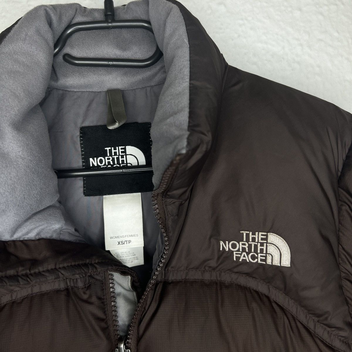 The North Face × Vintage The North Face Nuptse 700 Down Jacket Brown Retro Y2K Drill Size XS / US 0-2 / IT 36-38 - 4 Thumbnail