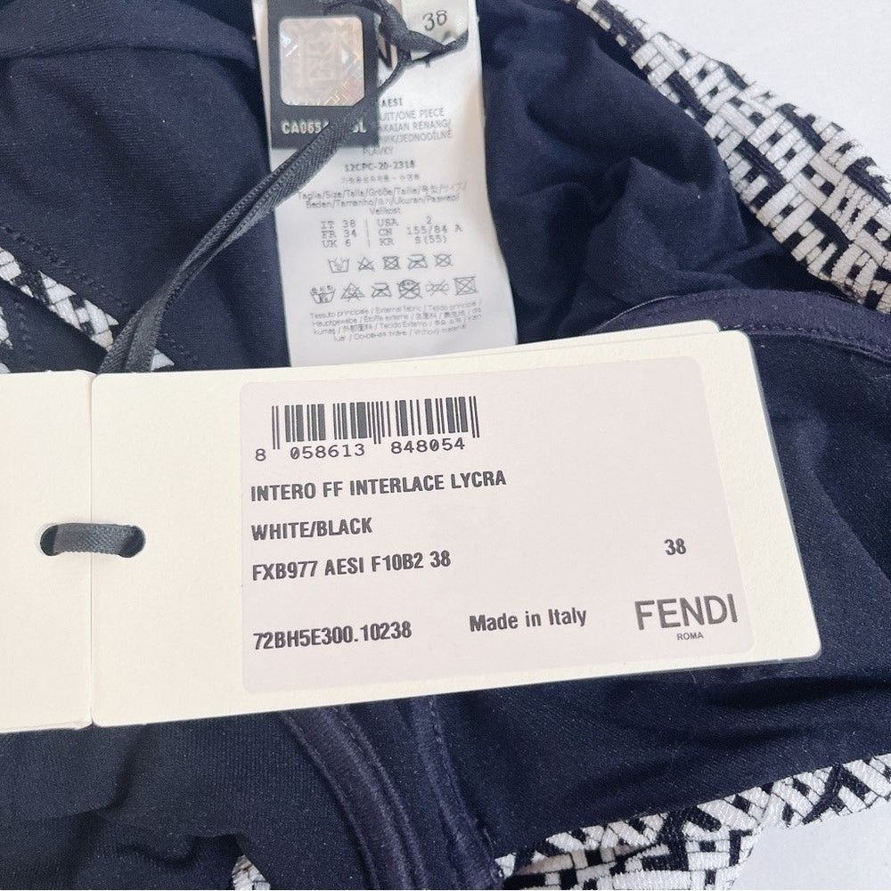 Fendi FF logo motif underwire swimsuit 38 Size XS / US 0-2 / IT 36-38 - 5 Thumbnail