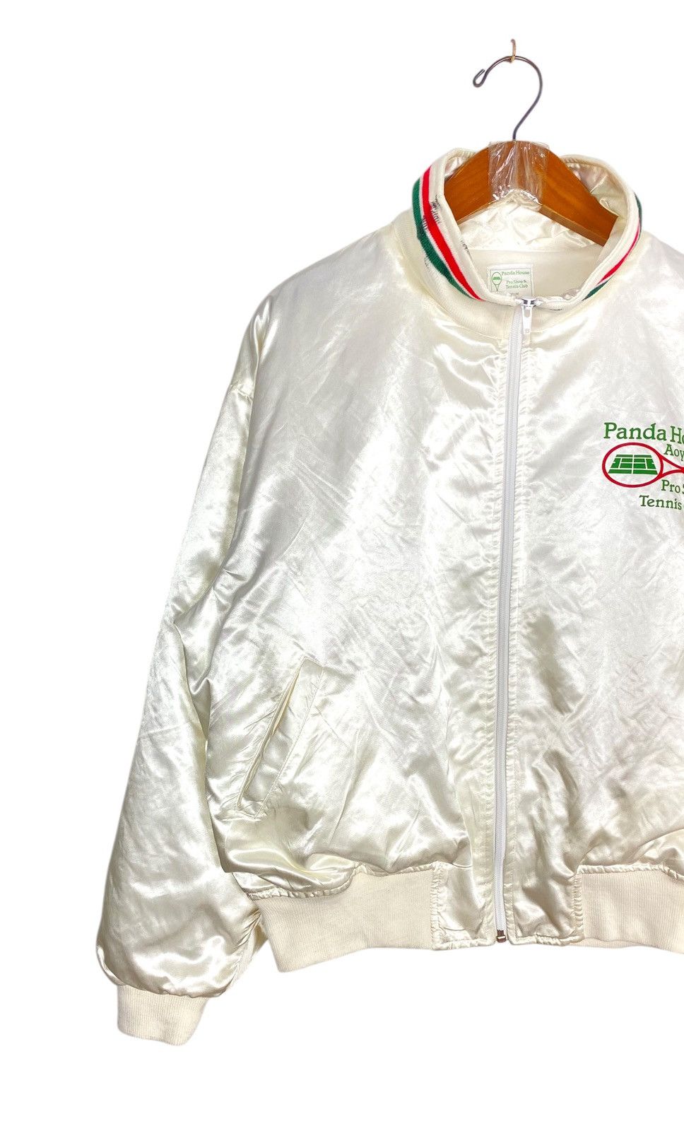 Japanese Brand Vtg Panda House Aoyama Tennis Club Satin Bomber Jacket Size US M / EU 48-50 / 2 - 4 Thumbnail