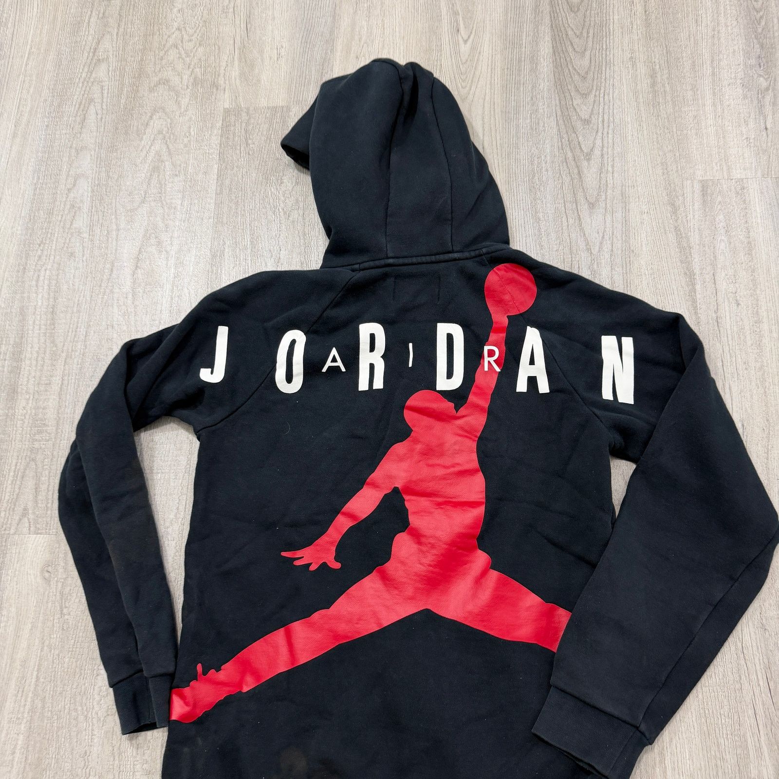 Jordan Brand Air Jordan Hoodie Men's Small Black Red Fill Zip Sweatshirt Size US S / EU 44-46 / 1 - 11 Thumbnail
