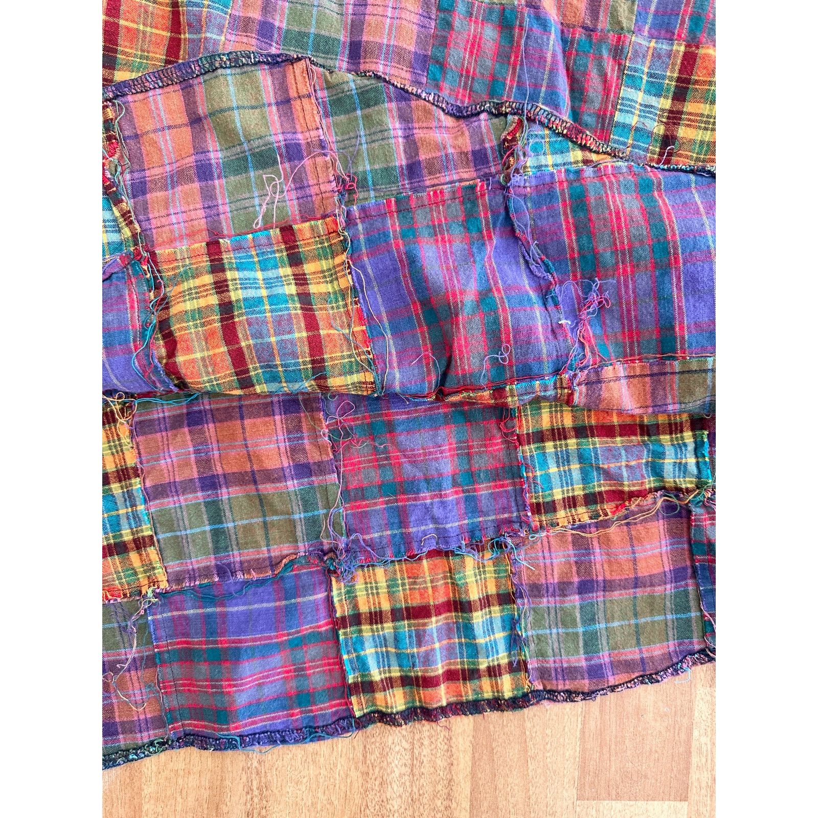 Vintage Vintage 60s 70s Patchwork Midi Skirt Size 27" / US 4 / IT 40 - 6 Thumbnail