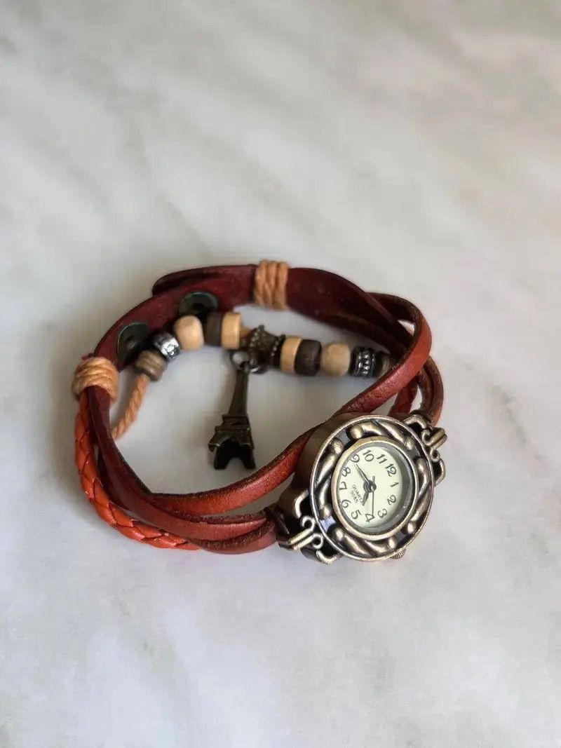 Vintage Vintage Japanese style futuristic Watch Brown amulet 🗼 Size ONE SIZE - 2 Thumbnail