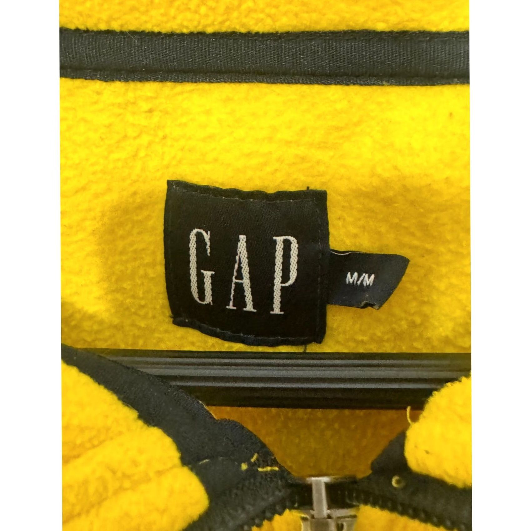 Gap GAP Fleece Sweatshirt M Yellow Black 1/4 Zip Pullover Men's Size US M / EU 48-50 / 2 - 6 Thumbnail