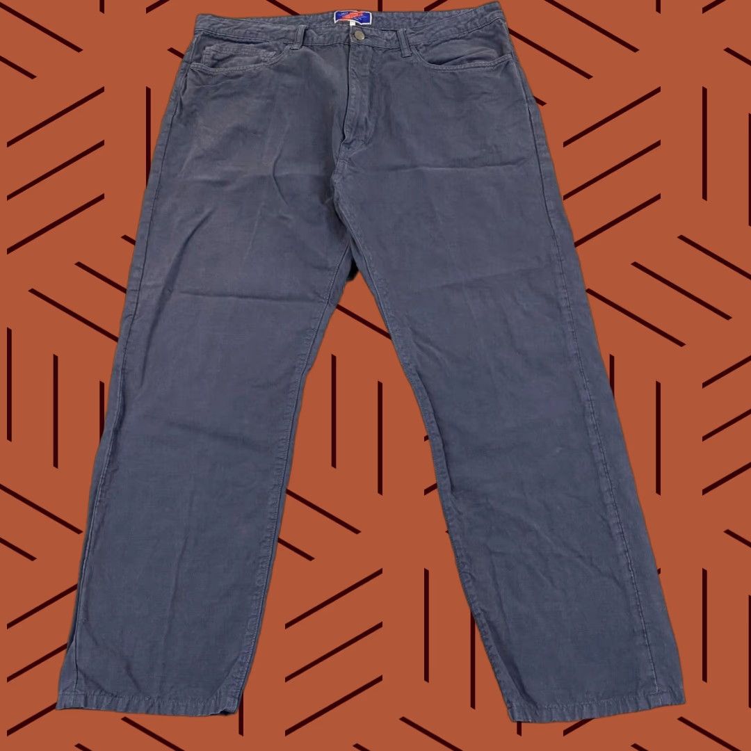 Vintage VINTAGE Best Made Co. Pants Mens 38x32 Blue Twill Khaki Linen Blend Straight 5-Pocket Mens Size US 38 / EU 54 - 1 Thumbnail
