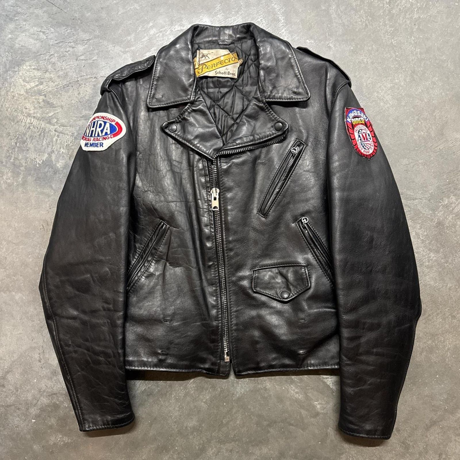 美品 Schott x Journal Standard 別注 613JS Schott N.Y.C ジャケット ショット レザージャケット ワンスター