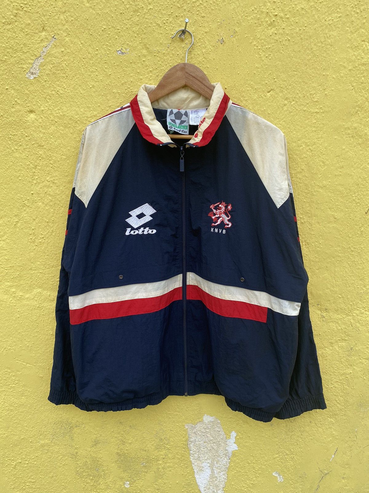 Lotto Sport Vintage 90s LOTTO KNVB NEDERLAND windbraker jacket Size US L / EU 52-54 / 3 - 15 Thumbnail