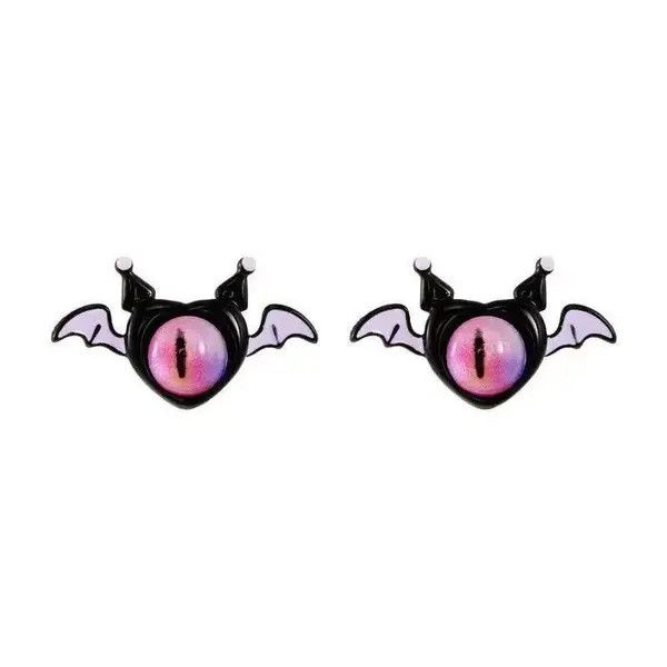 Designer × Japanese Brand Monster Wing Bat Eye Stud Earrings Size ONE SIZE - 4 Thumbnail