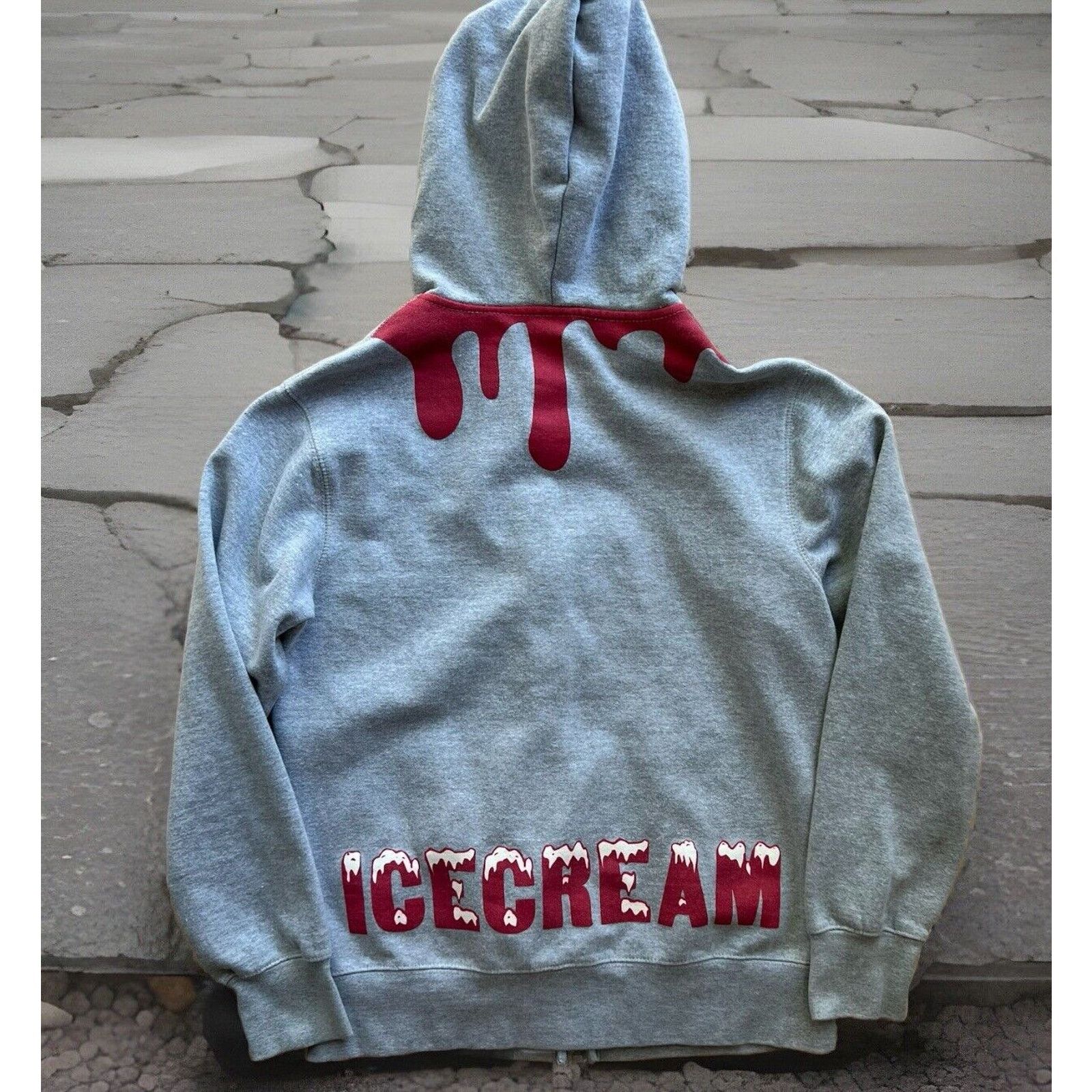 Icecream × Vintage Vintage BBC Ice Cream Jacket M Gray Full Zip Y2K Streetwear Size US M / EU 48-50 / 2 - 1 Thumbnail