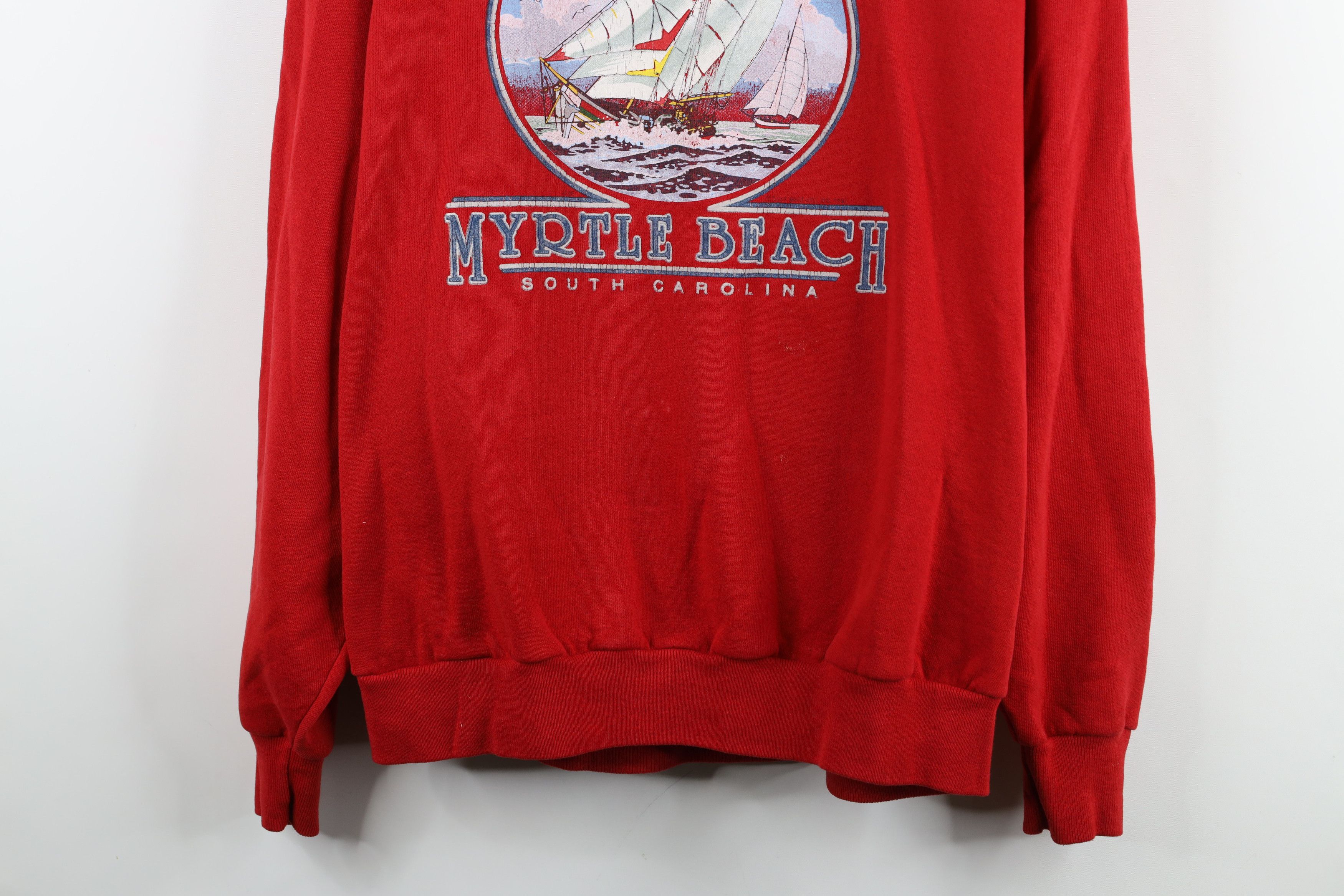 Vintage Vintage 90s Streetwear Carolina Sailboat Sweatshirt USA Size US XL / EU 56 / 4 - 3 Thumbnail