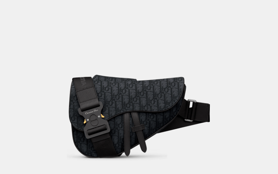 image of Dior O1W1Db10324 Size: Os Saddle Bag In Black, Men's