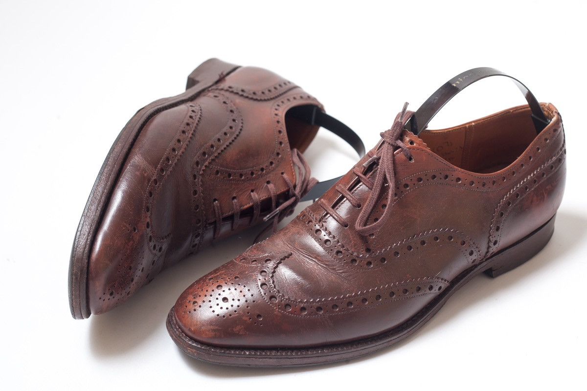 image of Churchs Church’S Mens Brown Leather Brogues Size 8.5 D Shoes