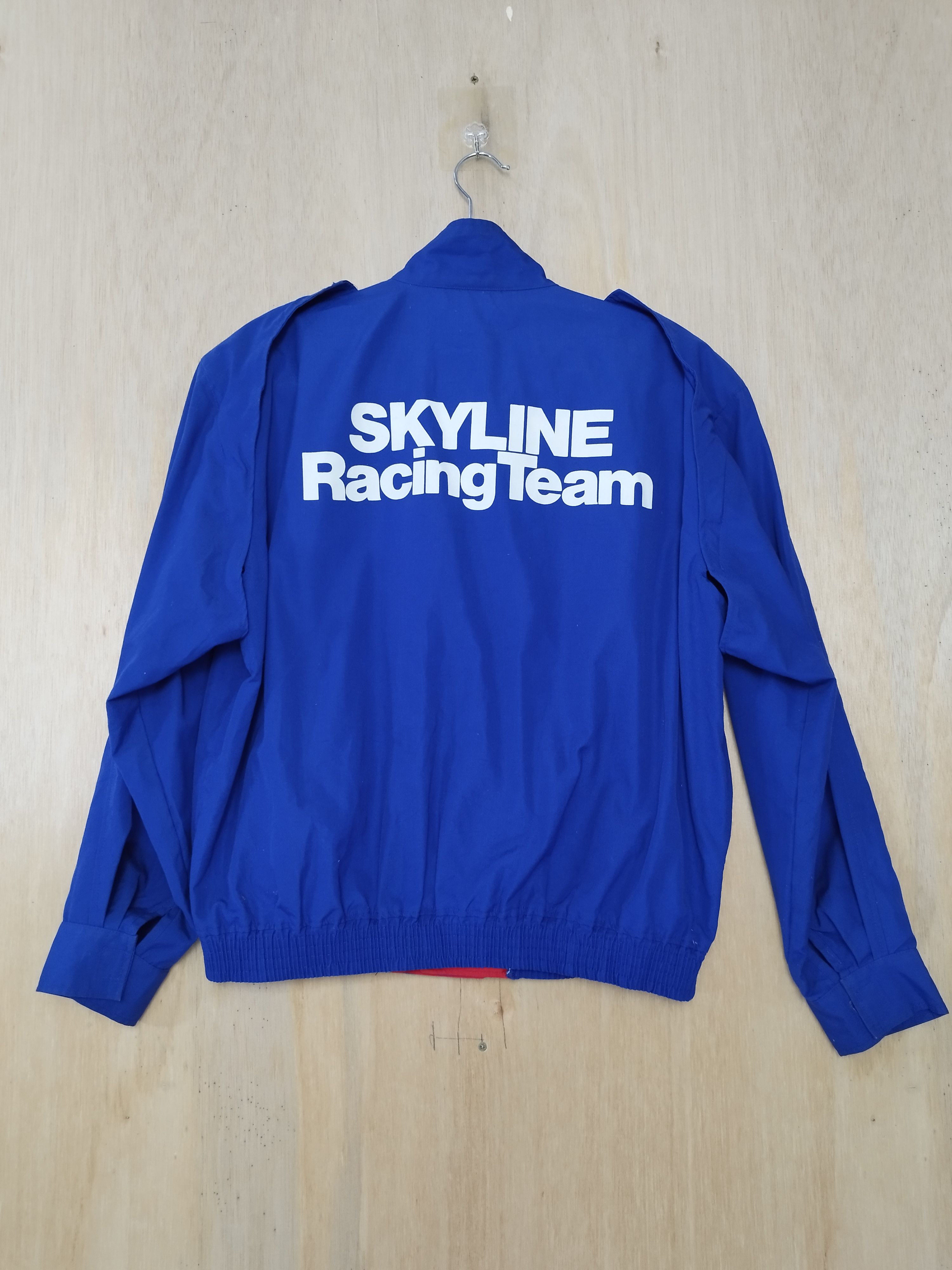 Nissan RARE 80s NISSAN SKYLINE RACING TEAM REMOVABLE SLEEVE JACKET Size US L / EU 52-54 / 3 - 2 Thumbnail