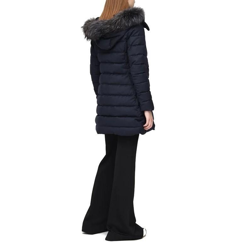 TATRAS o1s22i1n0924 Laviana Wool Midi Down Jacket in Blue Size L / US 10 / IT 46 - 4 Thumbnail