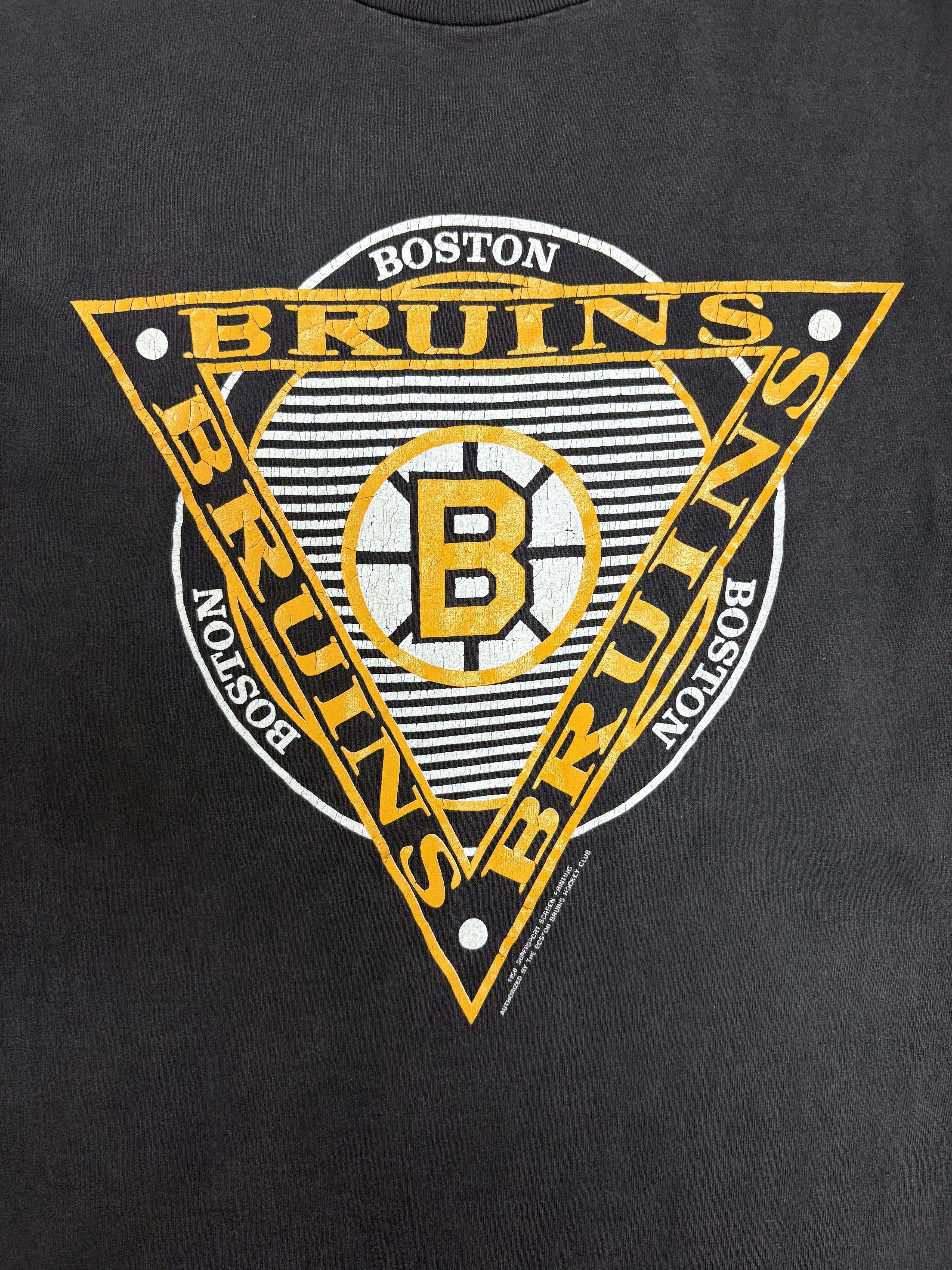 Vintage Boston Bruins Vintage Long Sleeve Black T-Shirt Tee Size US M / EU 48-50 / 2 - 2 Thumbnail