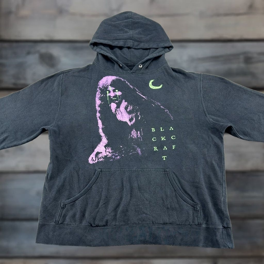 Vintage VINTAGE Black Craft Hoodie Mens L III Black Pullover Sweatshirt Goth Emo Demon Size US L / EU 52-54 / 3 - 1 Thumbnail