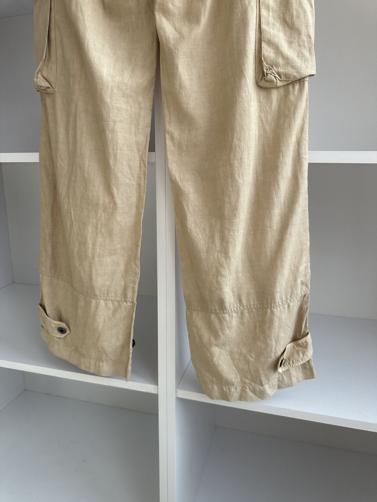 Vintage Vintage Polo Ralph Lauren Woman Linen Cargo Pants Size 30" / US 8 / IT 44 - 10 Thumbnail